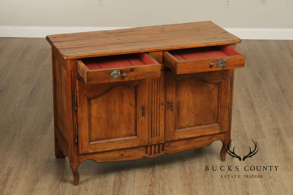 Antique Country French Pine Two Door Sideboard