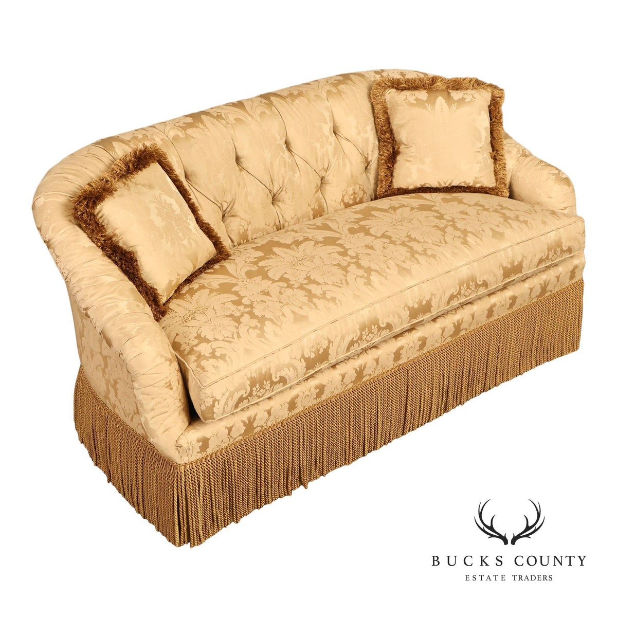 TRS Furniture Button-Tufted Upholstered Sofa