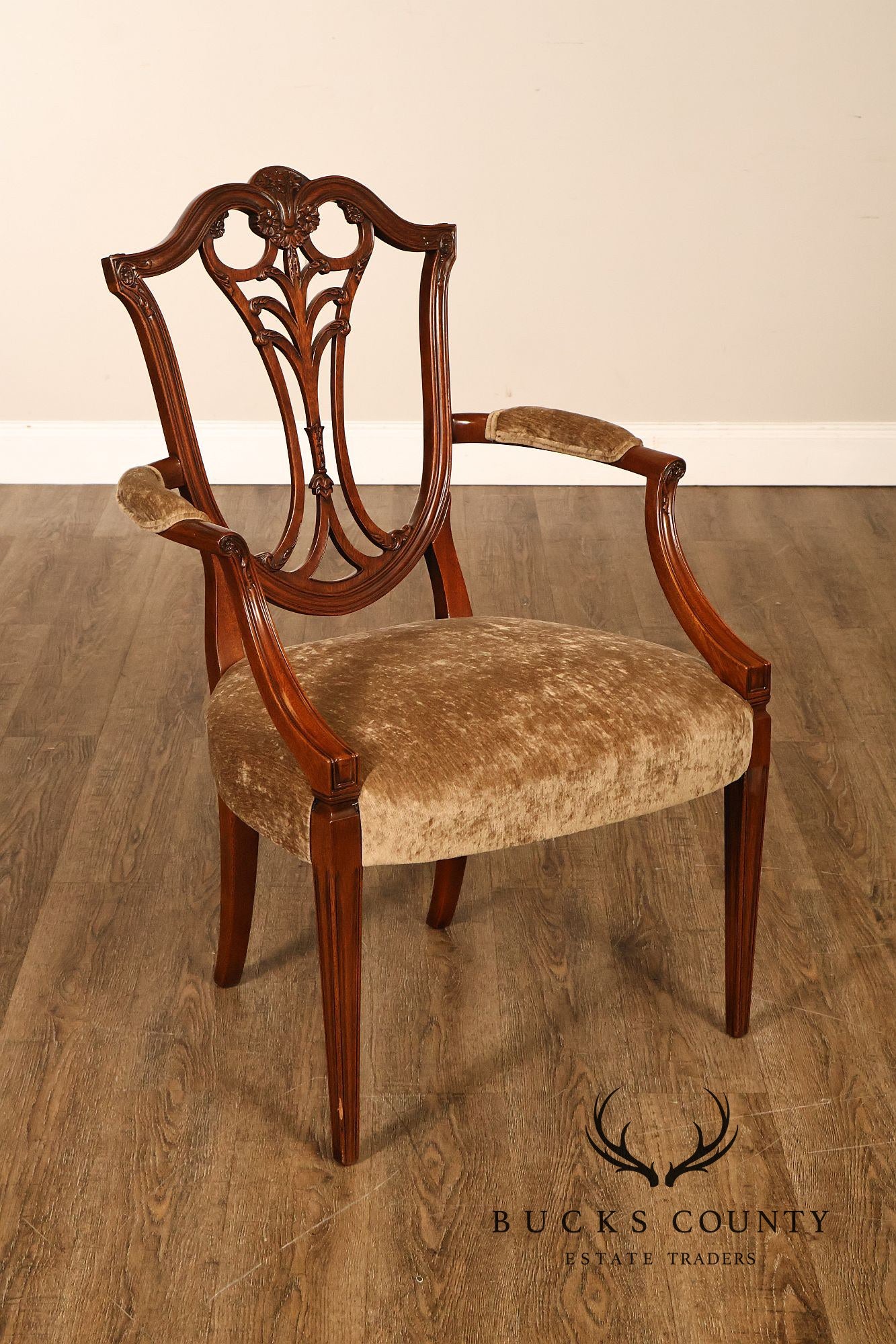 Karges Federal Style Set of Eight Mahogany Dining Chairs