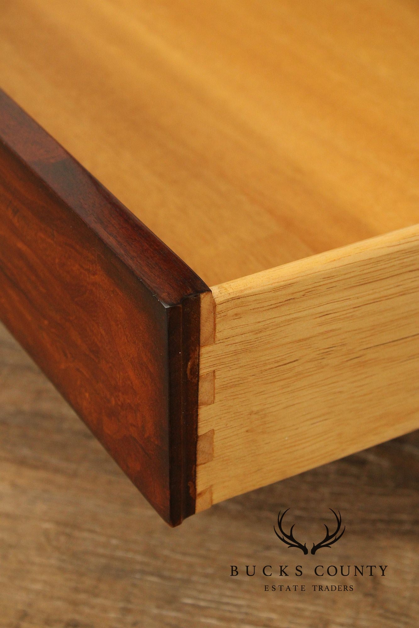 Regency Style Square Mahogany Glass Top End Table
