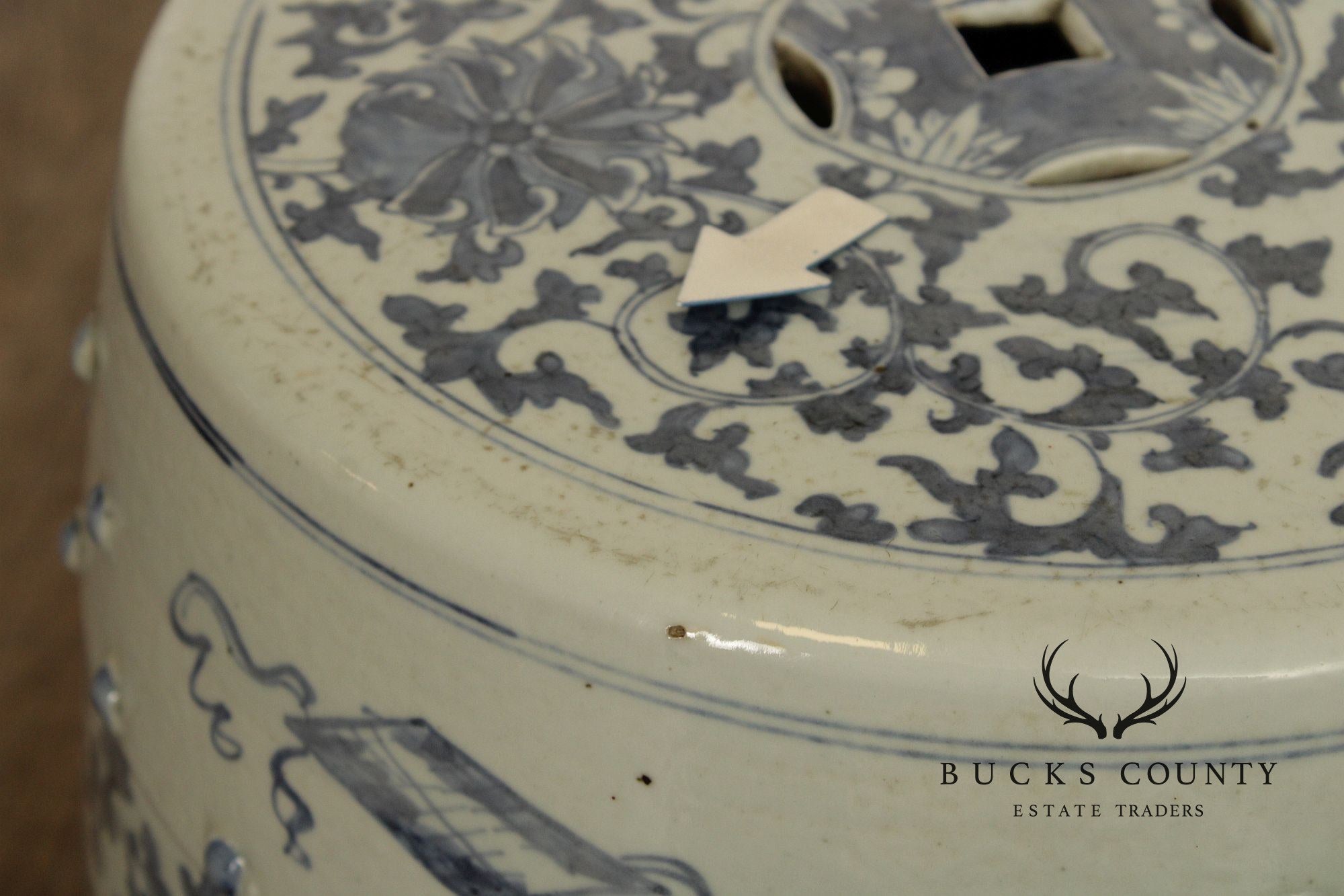 Chinese Blue and White Porcelain Garden Seat