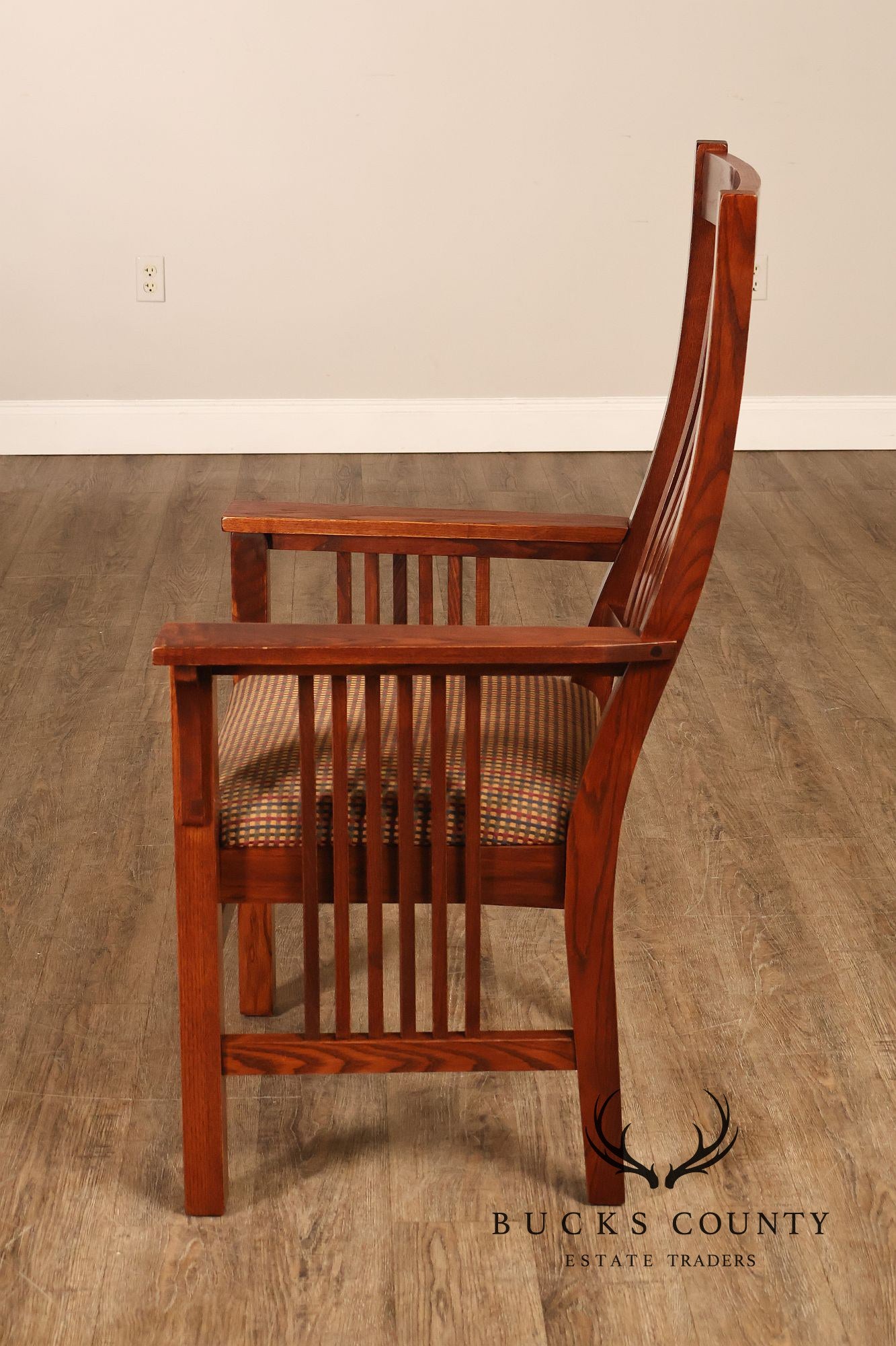 Nichols & Stone Mission Oak Style Set Of Eight Dining Chairs