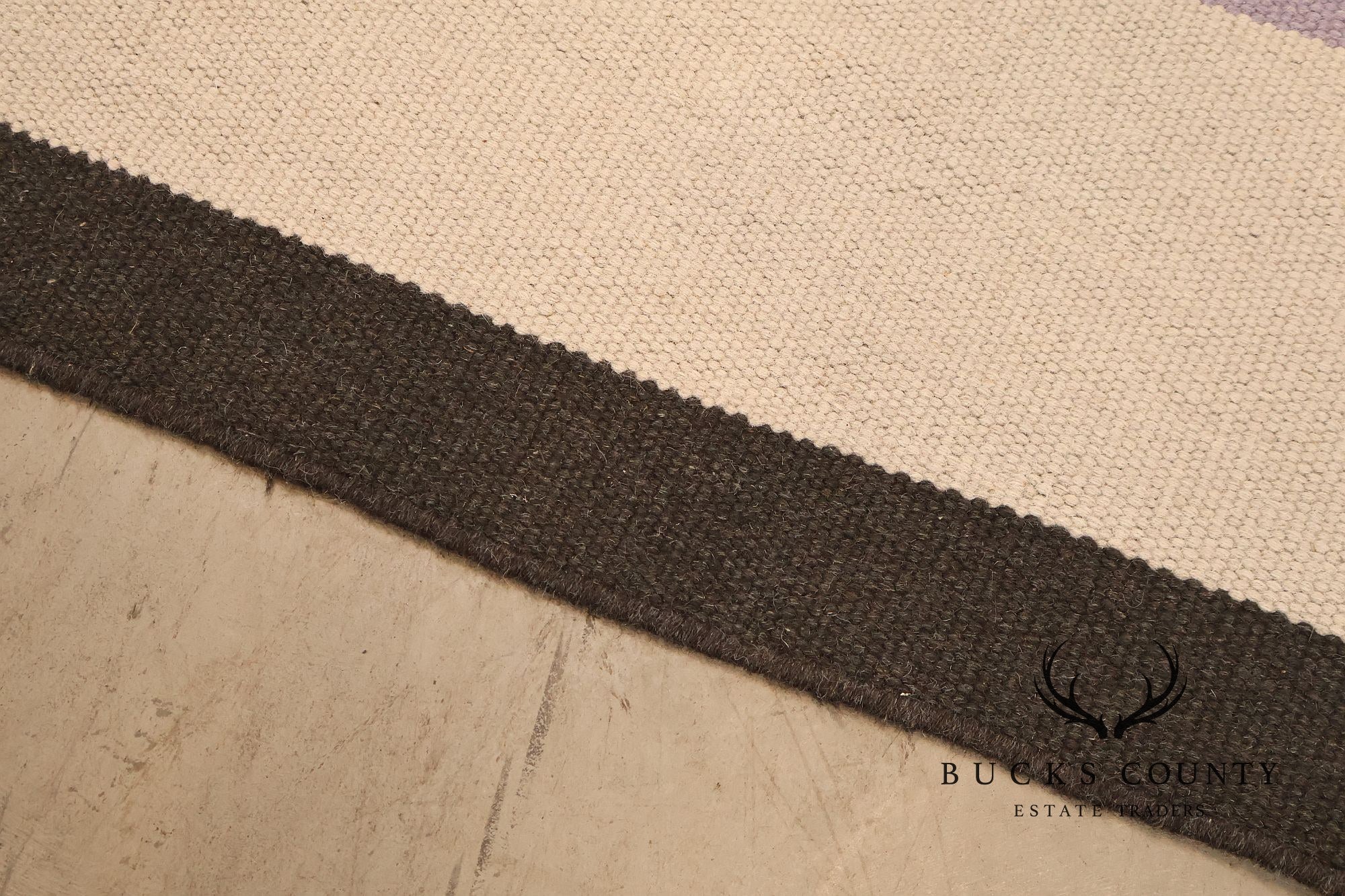 Calligaris Objects Contemporary Wool Color Block Area Rug, 6 x 10