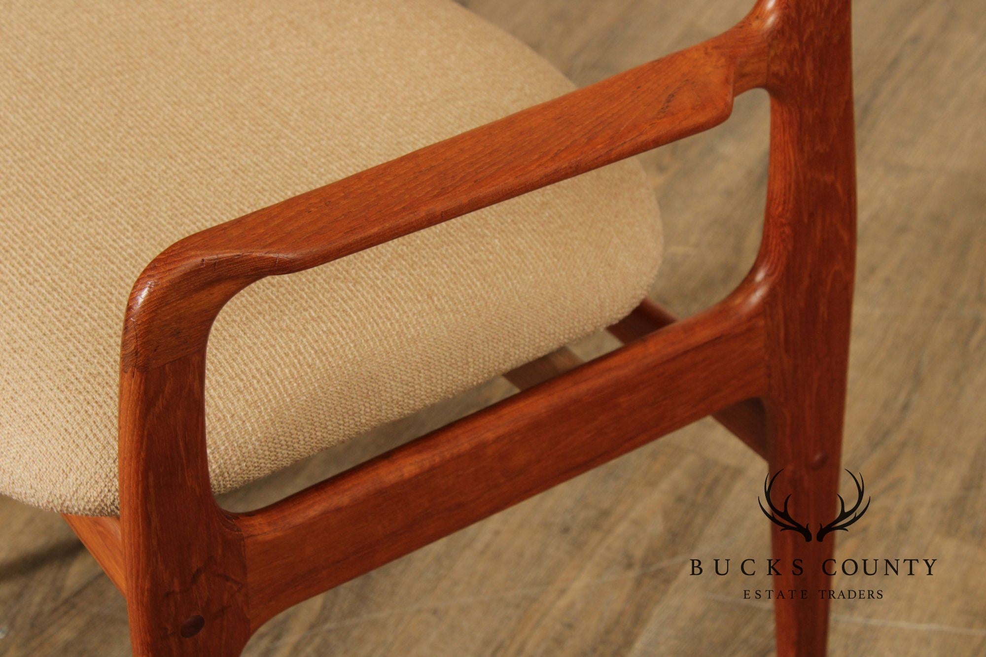 Benny Linden Danish Modern Style Pair of Teak Armchairs