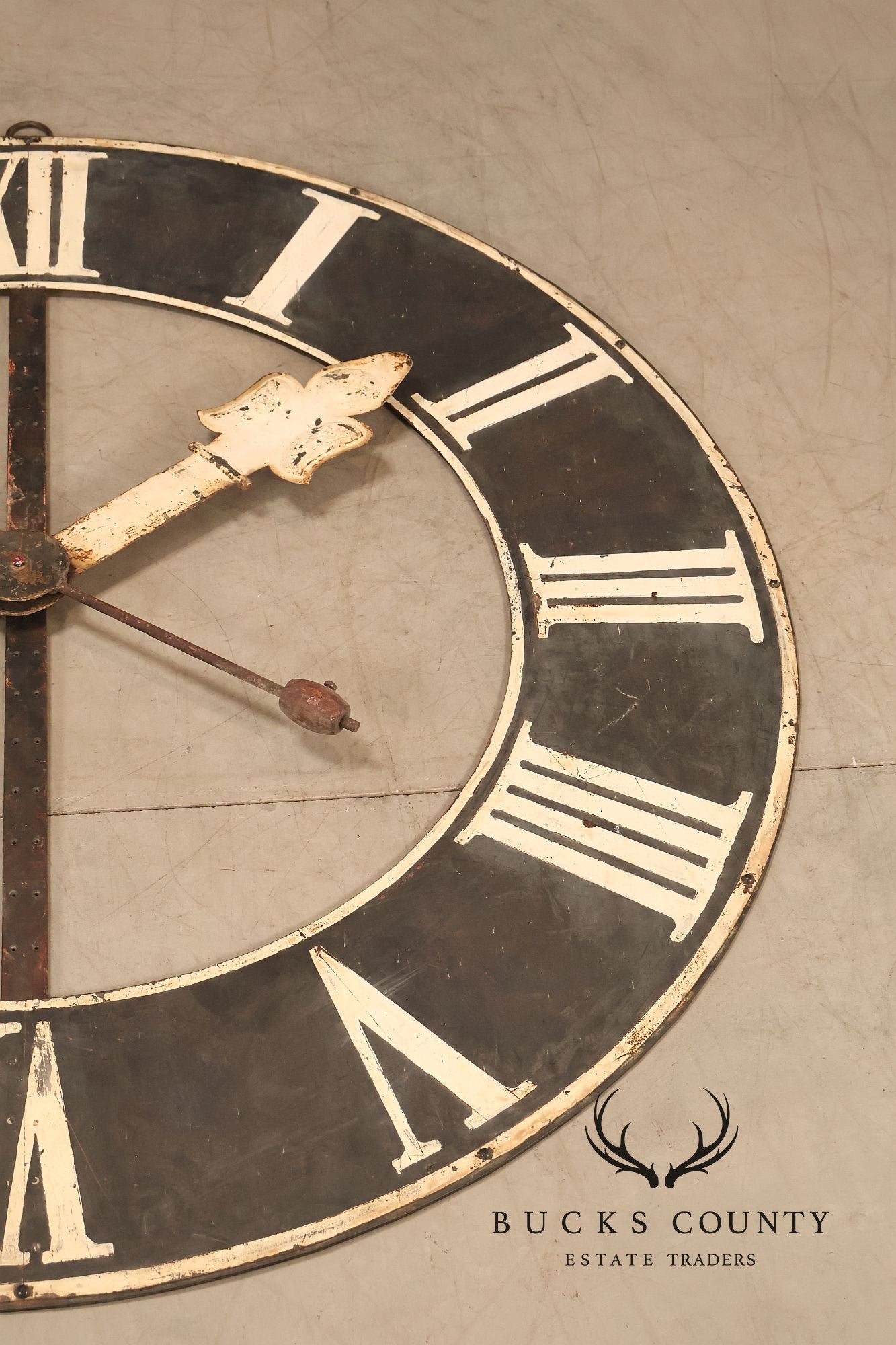 Large Antique Style Paris Clock Face Wall Decor