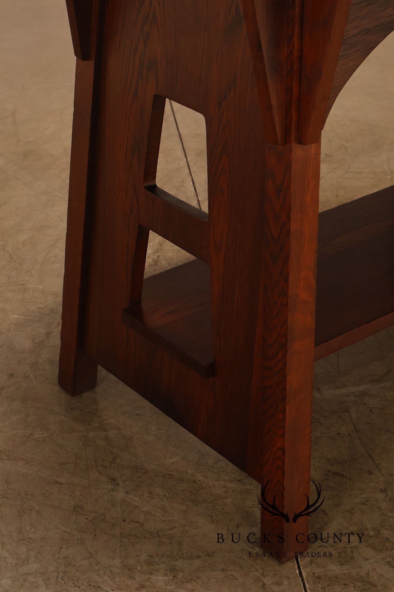 Antique Limbert Model 146 Arts And Crafts Oak Oval Table With Ash Top