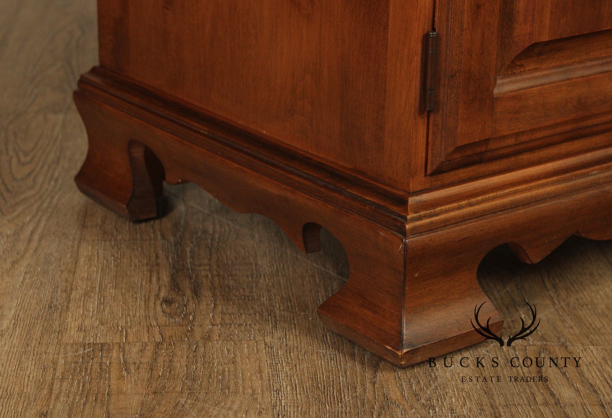 Solid Maple Colonial Revival Style Vintage Sideboard Buffet