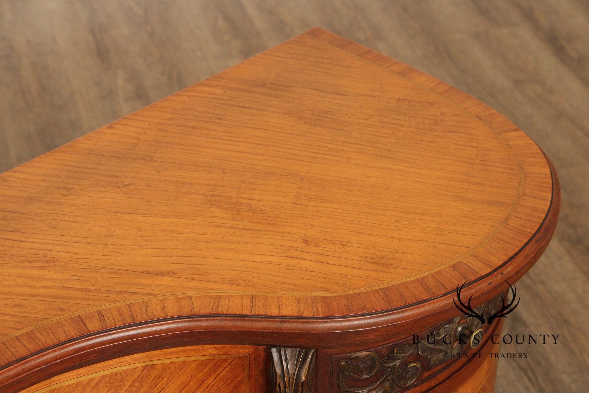 1930's French Louis XV Style Inlaid Satinwood Vanity