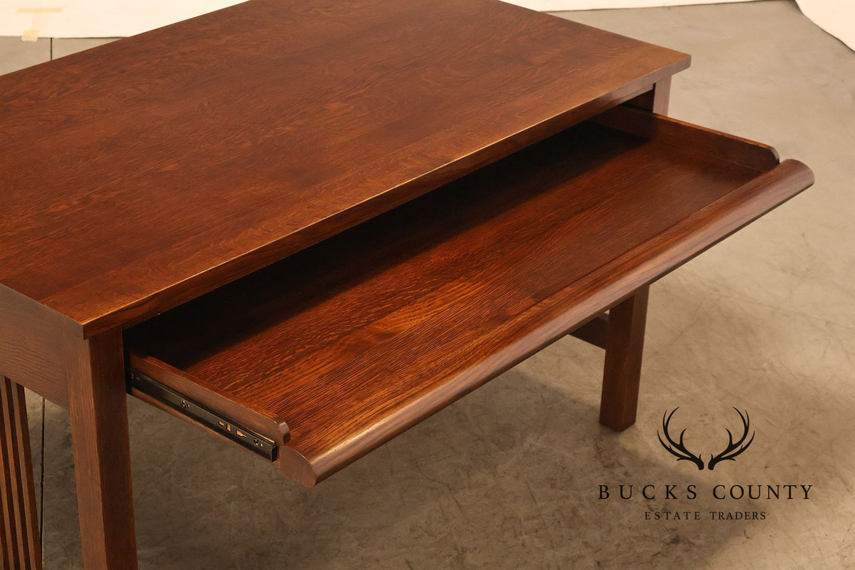 Stickley Mission Collection Oak Spindle Writing Desk