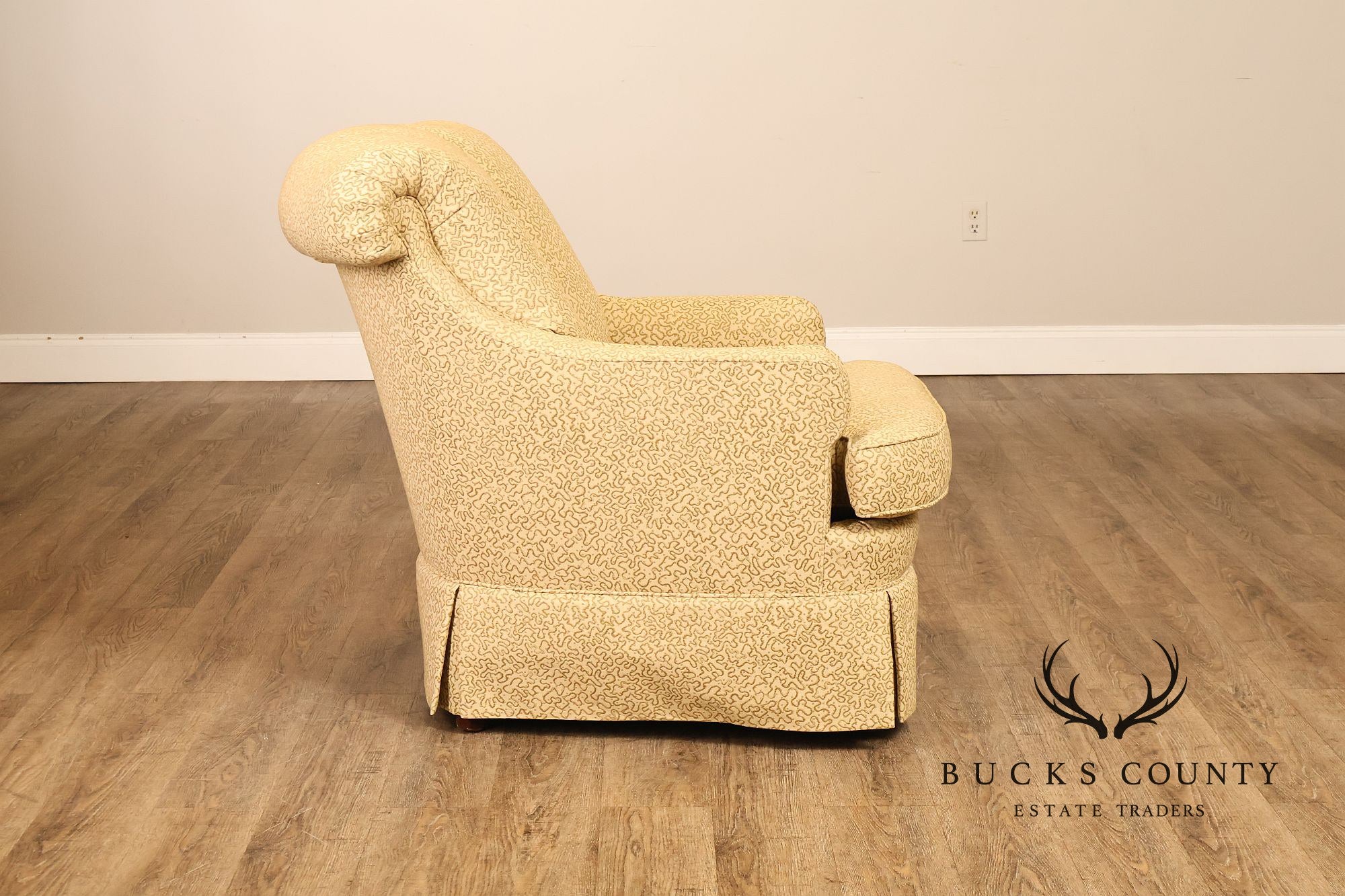 JRS Furniture Pair Of Upholstered Club Chairs