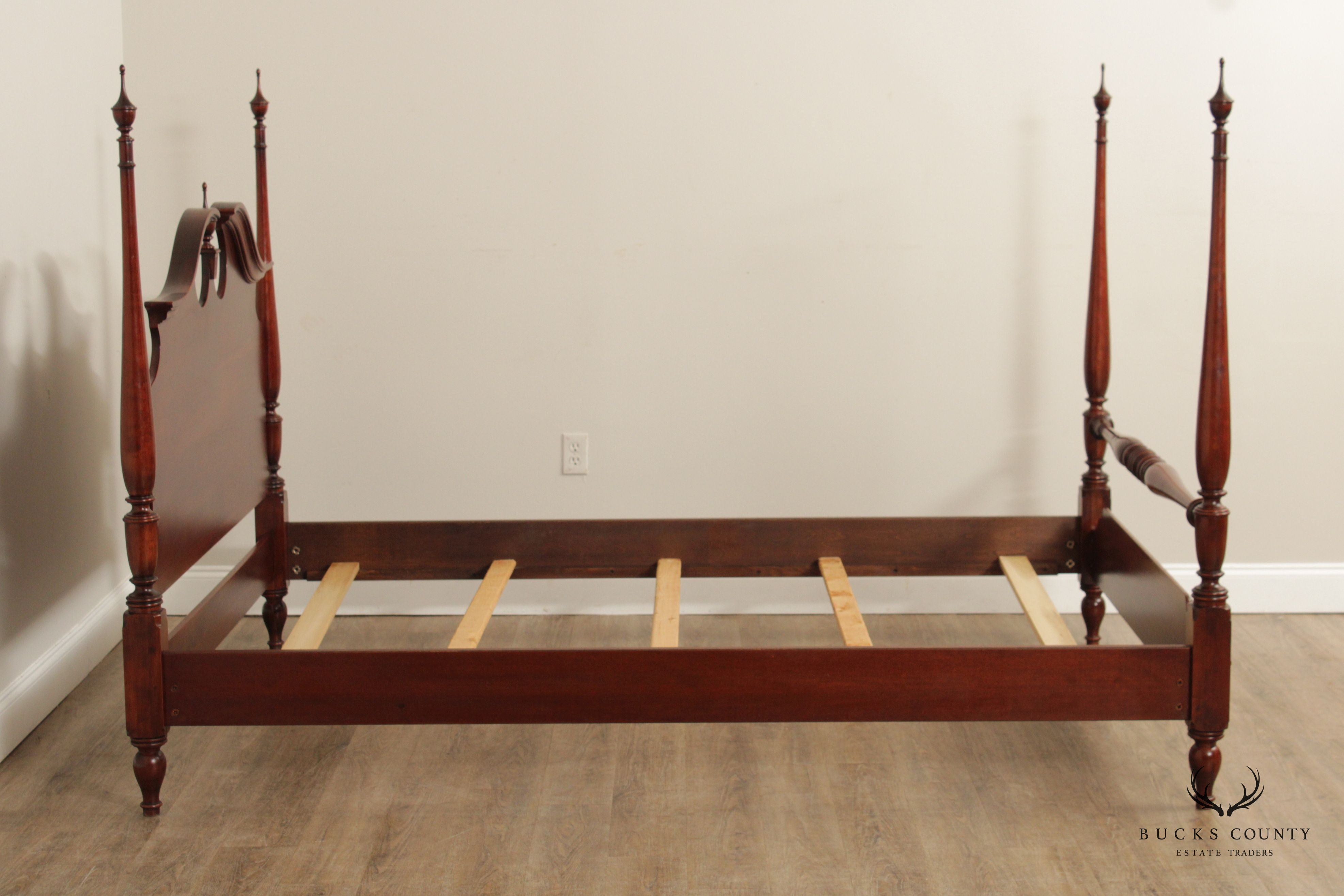 Nathan Hale Traditional Queen Size Cherry Poster Bed