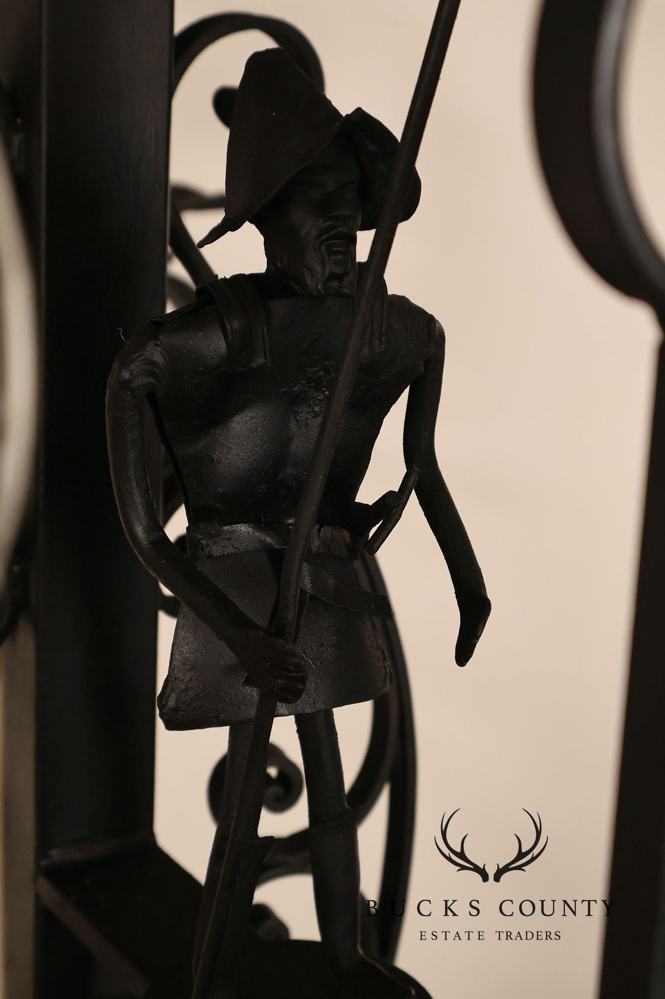 Quality Hand Forged Spanish Revival Wrought Iron Chandelier