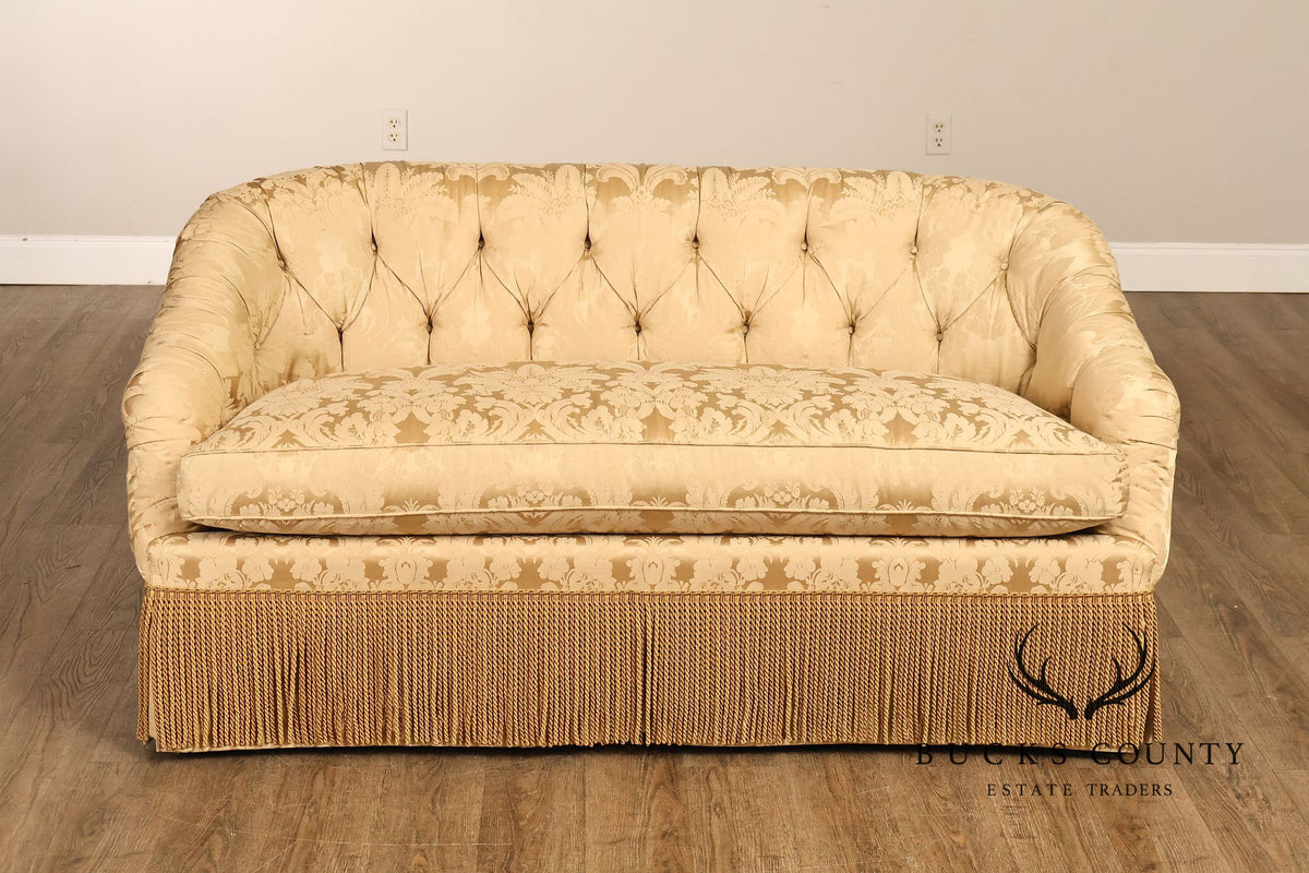 TRS Furniture Button-Tufted Upholstered Sofa