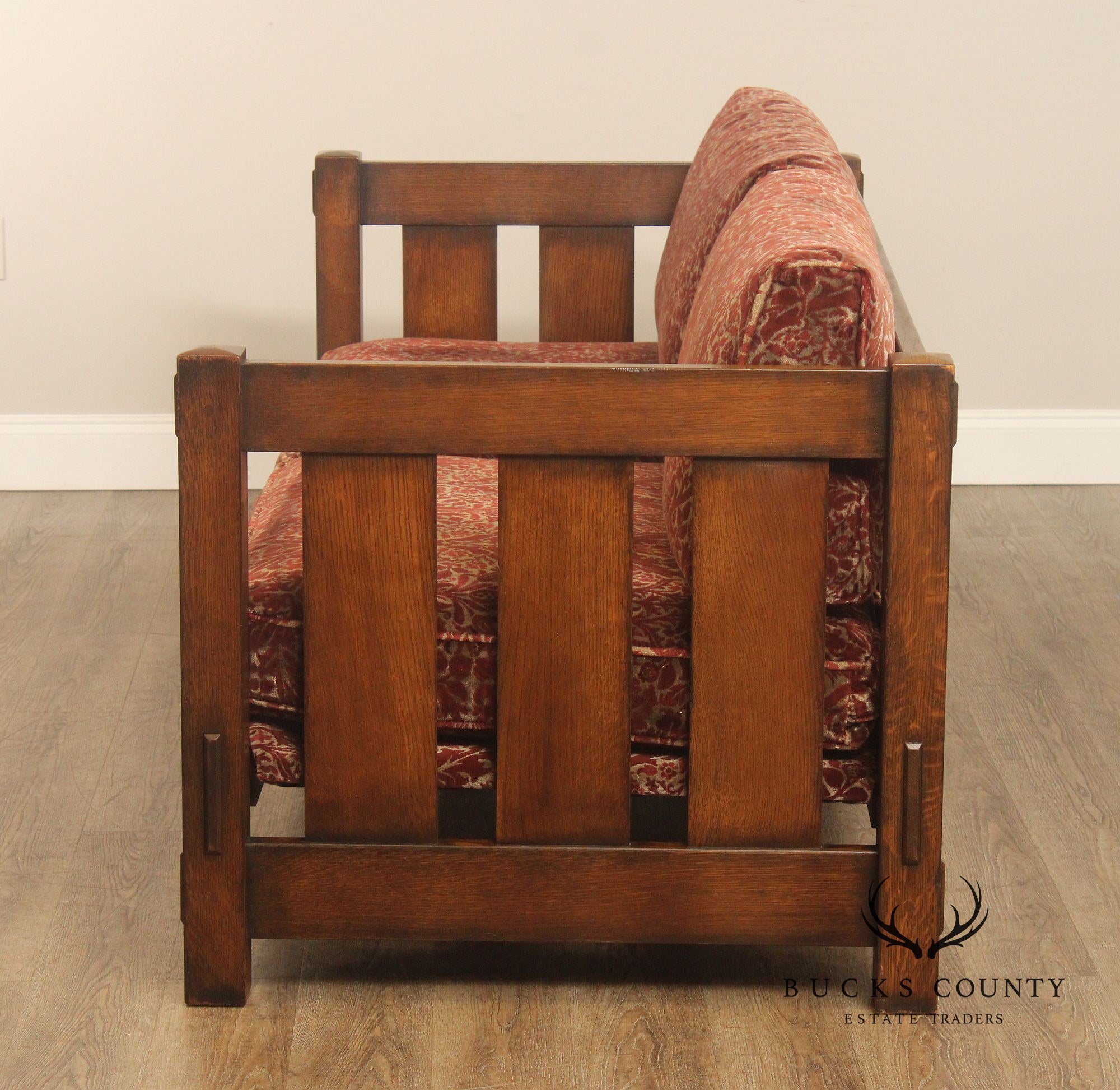 Stickley Mission Collection Loose Cushion Oak Settle