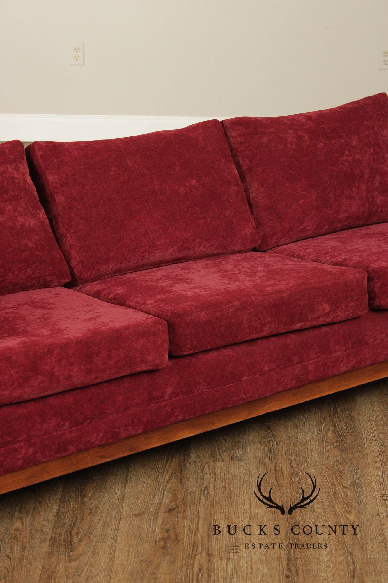 Edward Wormley Attributed Mid-Century Modern Three Cushion Sofa