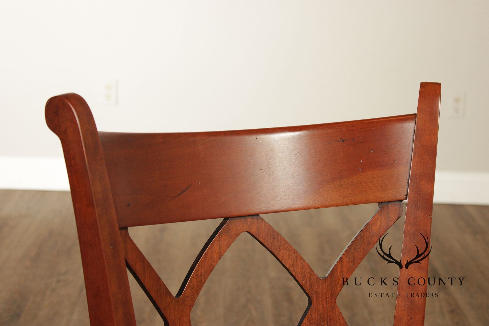 Harden Regency Style Set of Eight Cherry Dining Chairs