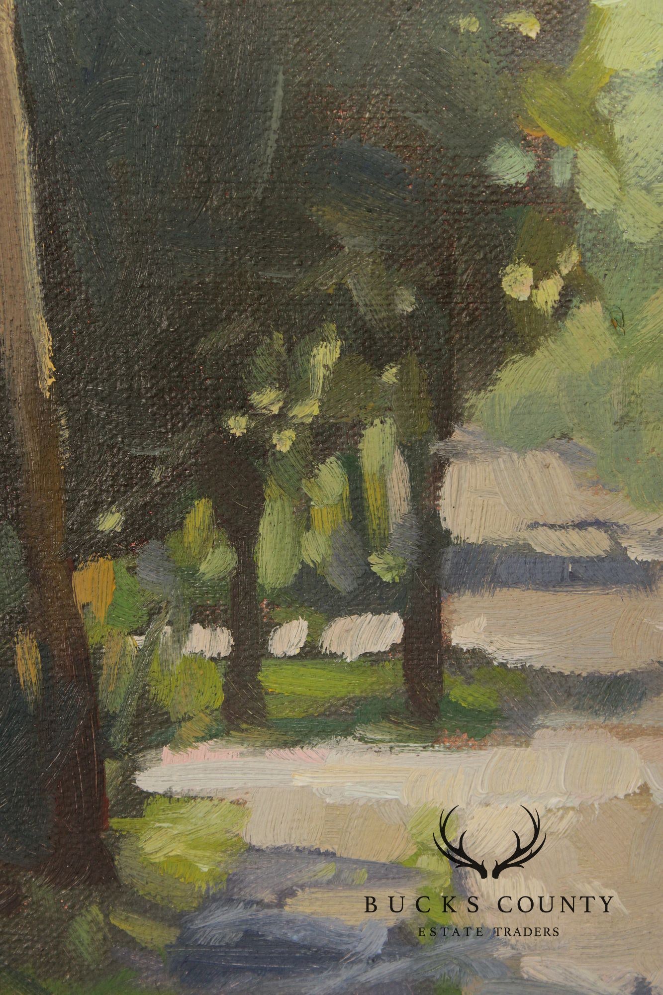 Colin Page Contemporary Landscape Oil Painting, 'Crossing'