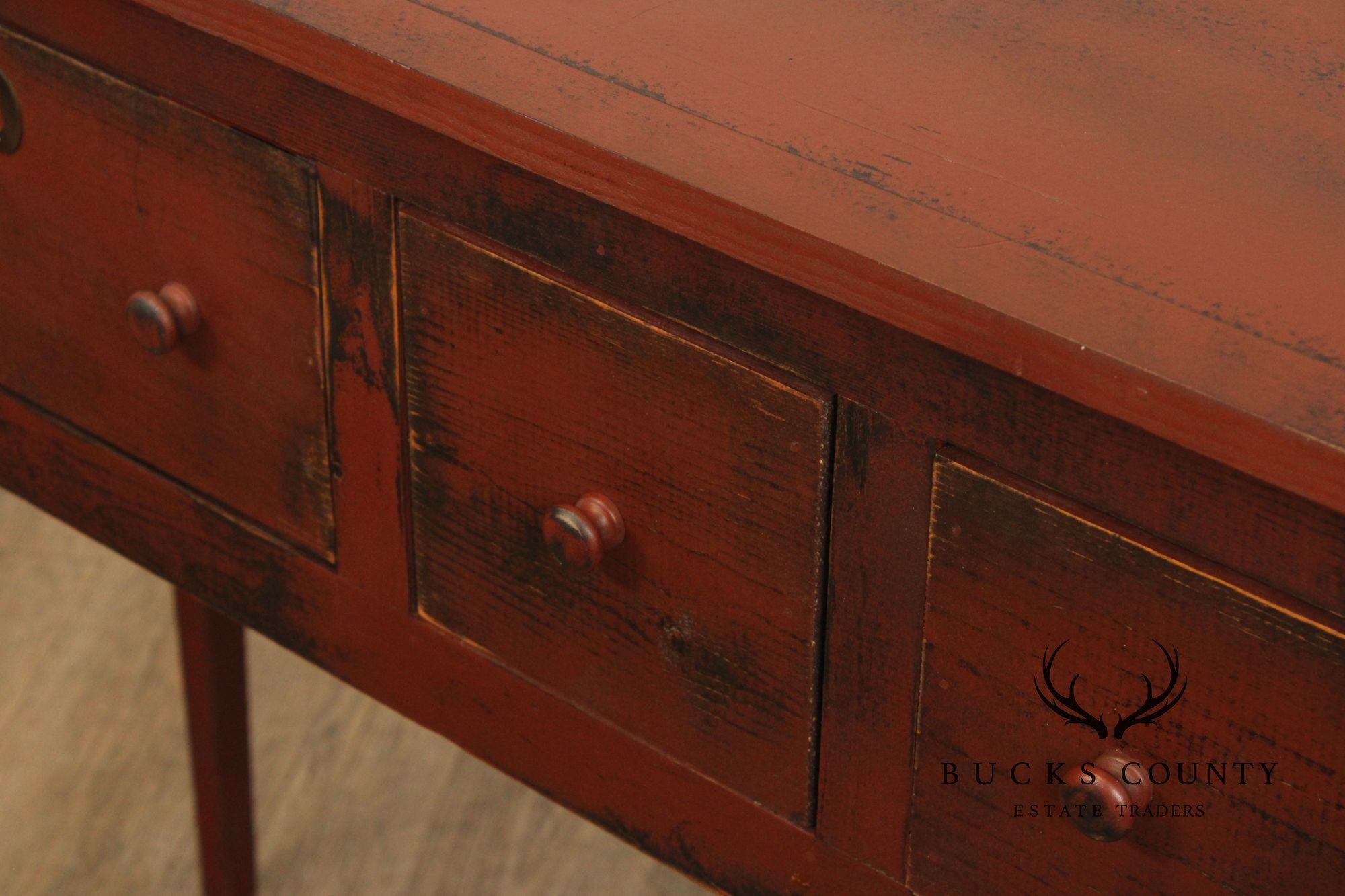 Primitive Style Distress Painted Sideboard or Console