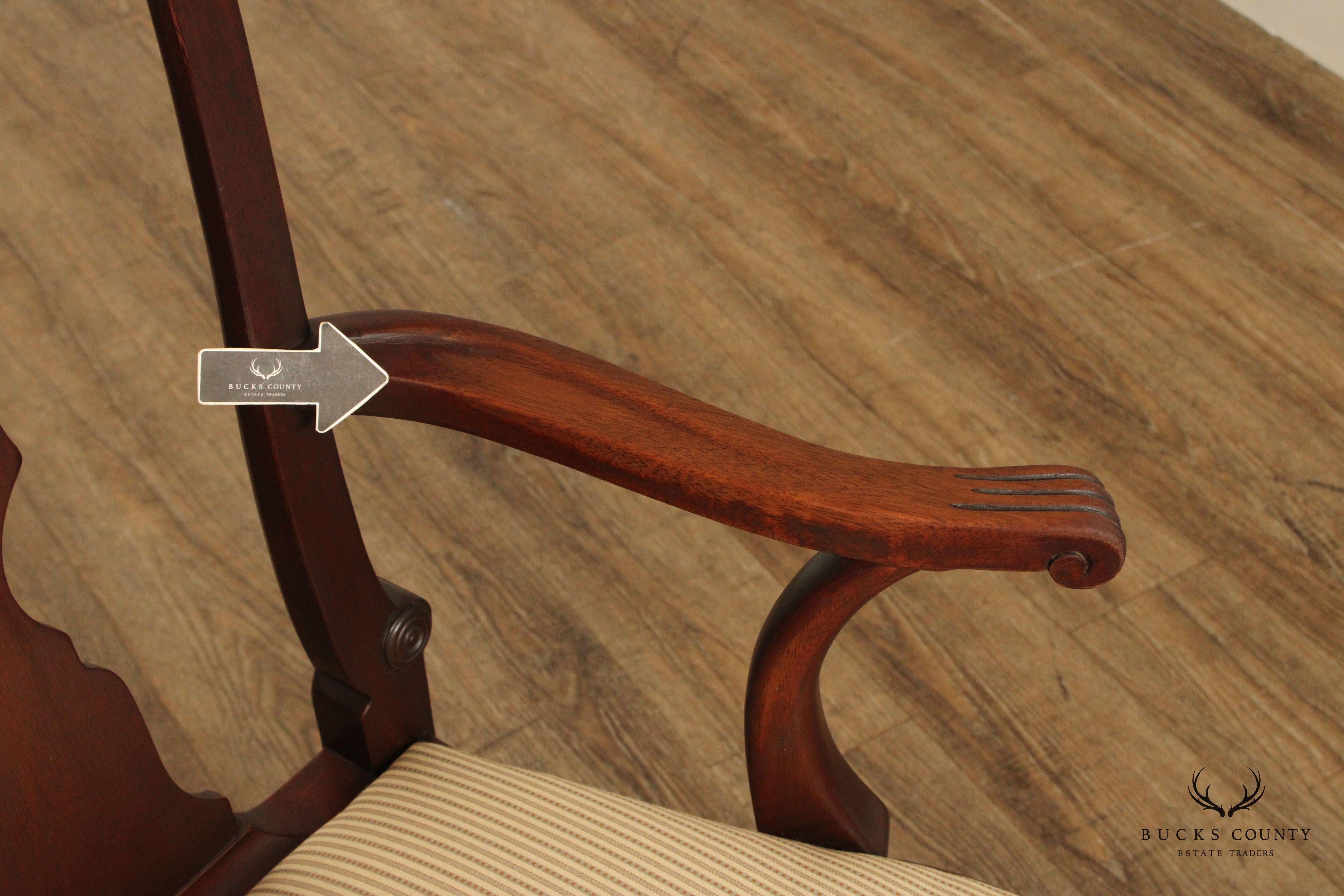 Baker Historic Charleston Collection Set of Six Mahogany Dining Chairs