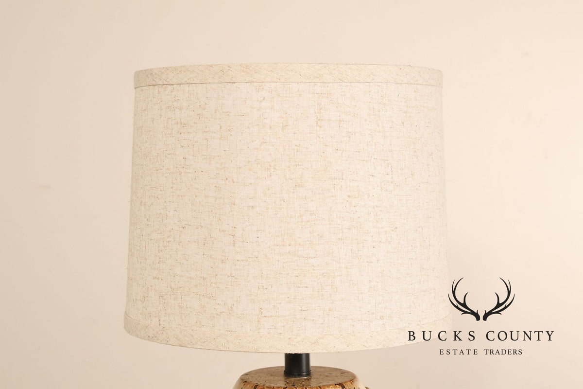 Sun-Lite Organic Modern Style Porcelain Table Lamp (repaired)