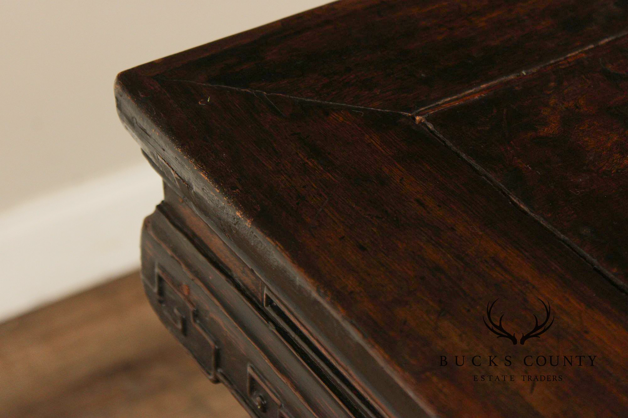 Antique Chinese Carved Pedestal Table