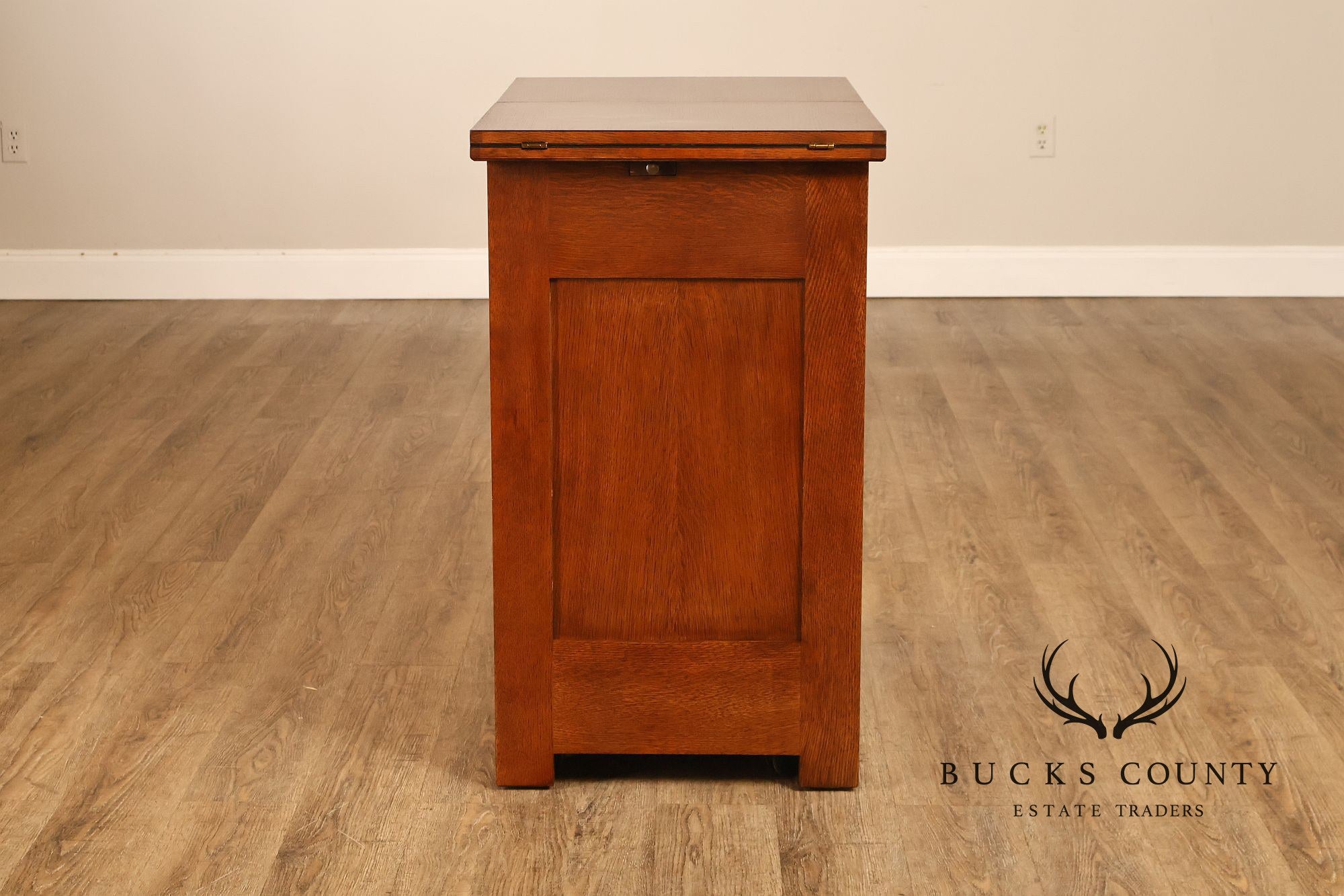 Stickley Mission Collection Oak Harvey Ellis Inlaid Server