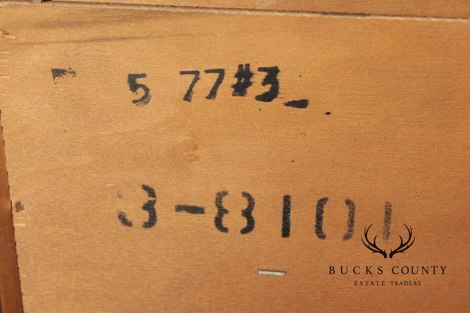 Henredon Chinoiserie Style Mahogany Triple Dresser