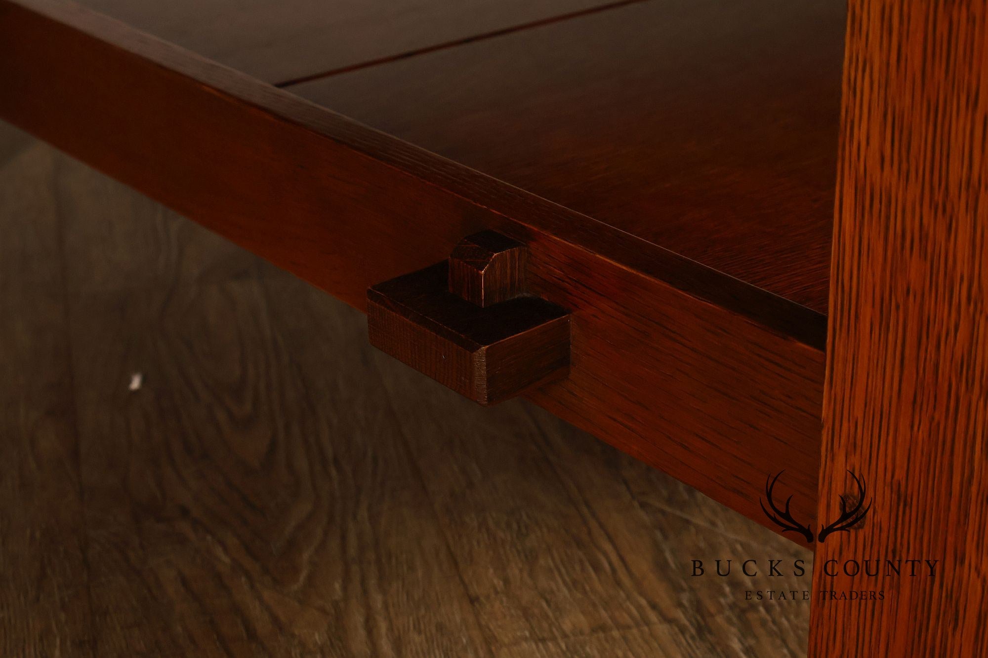 Stickley Mission Collection Oversized Oak Tile Top Coffee Table