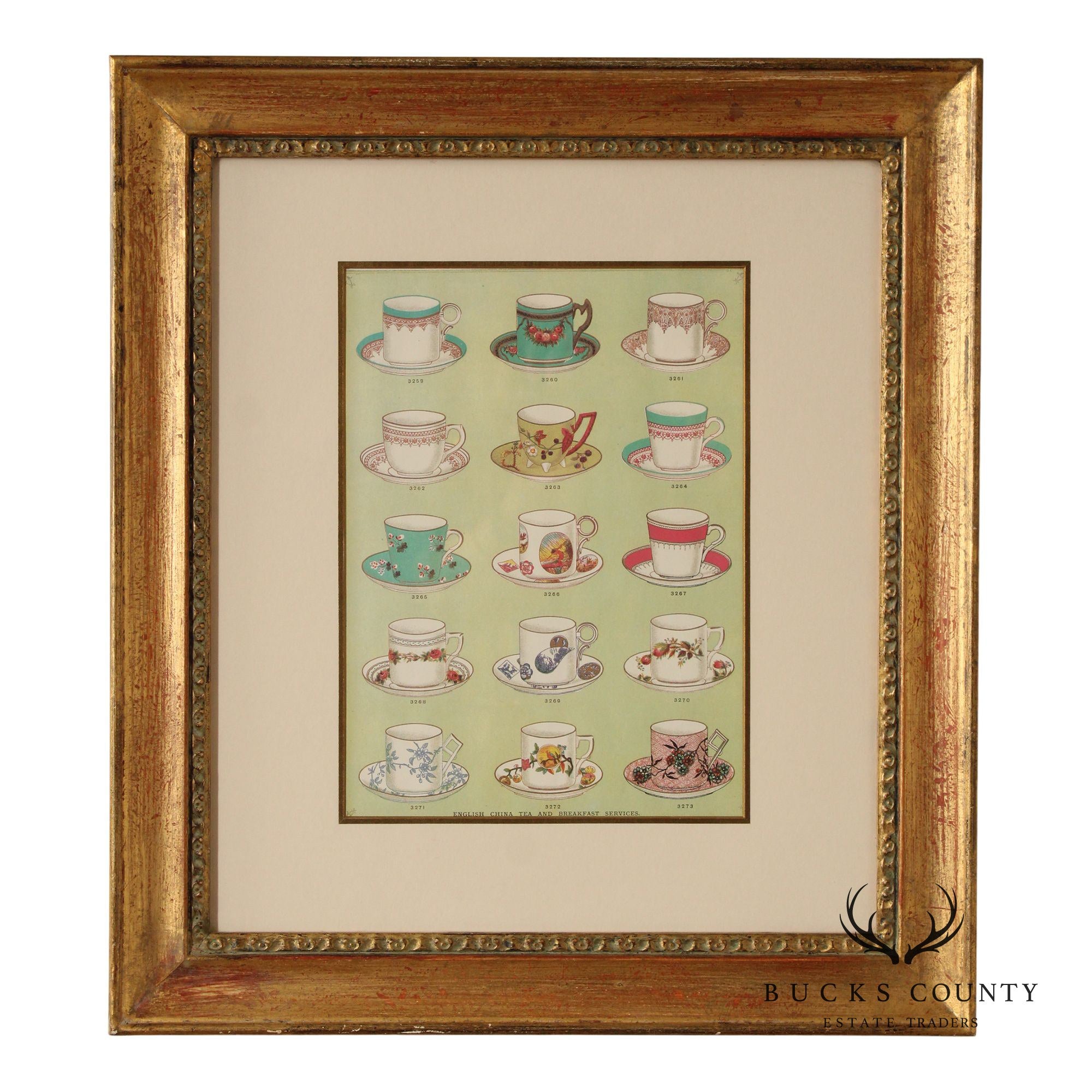 English China Tea and Breakfast Services Framed Print