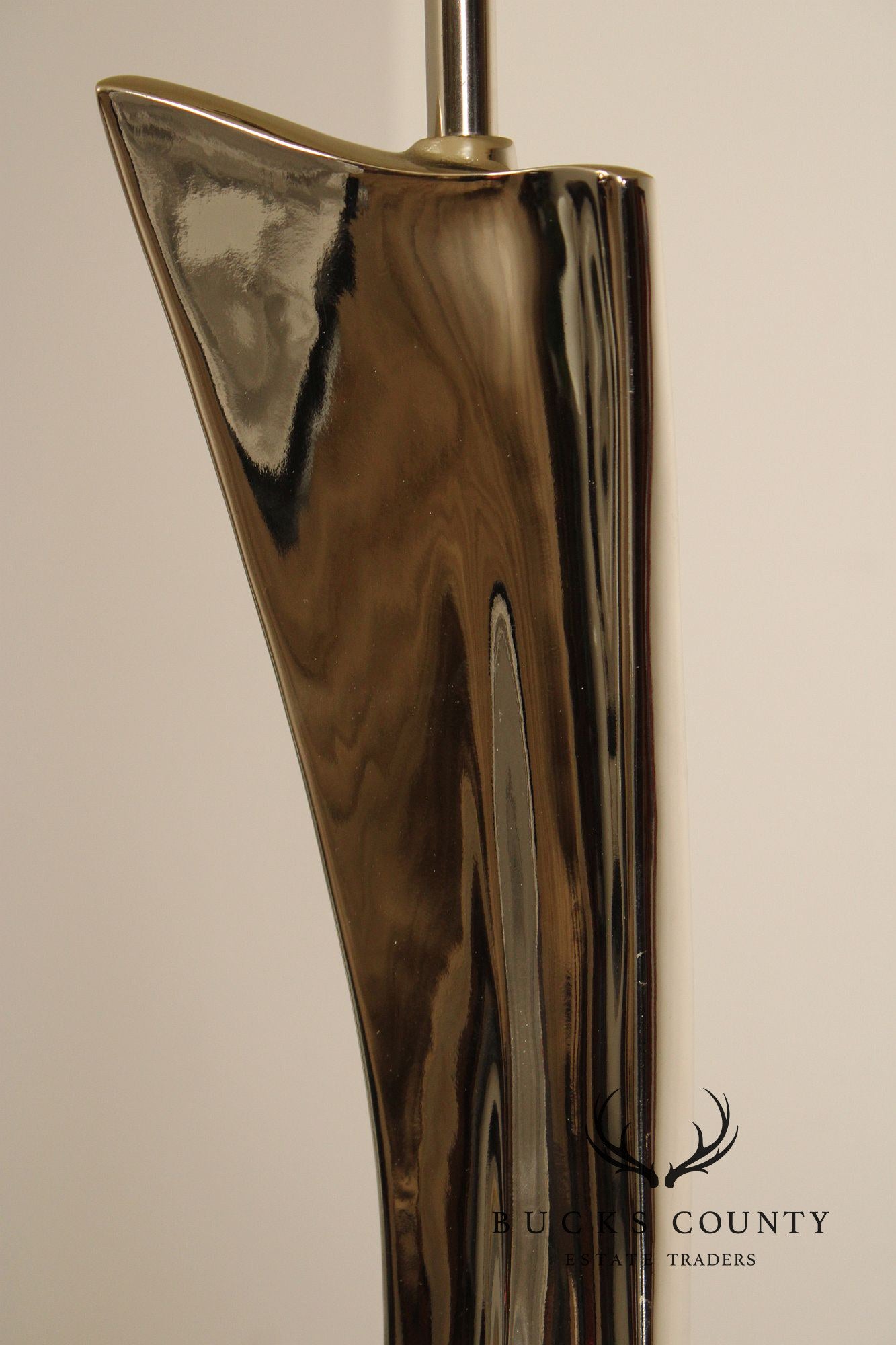 Richard Weiss & Harold Barr Modern Sculpted Chrome Table Lamp