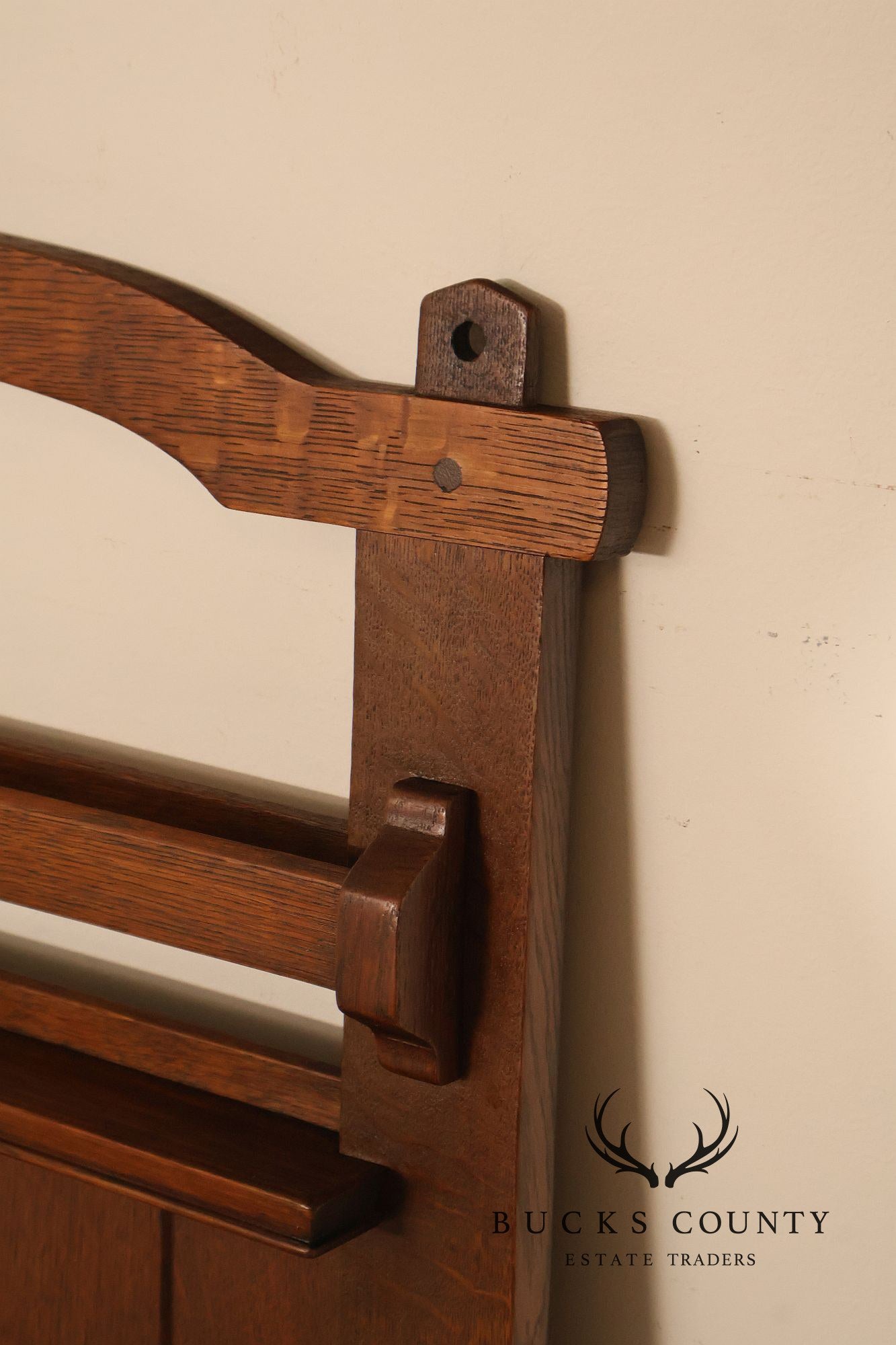 Antique Gustav Stickley Mission Oak Plate Rack #903