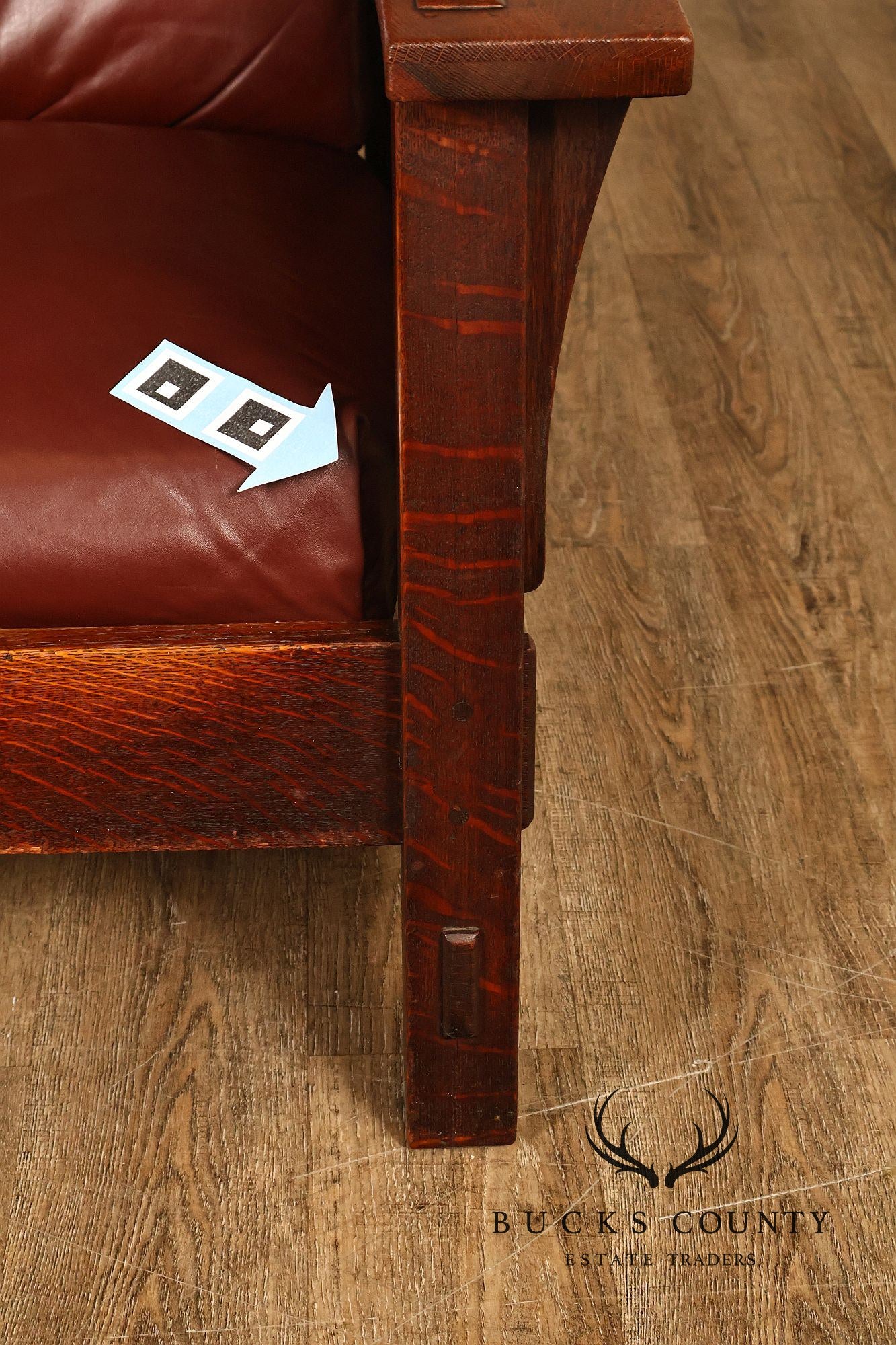 Antique Gustav Stickley No. 369 Mission Oak Reclining Morris Chair