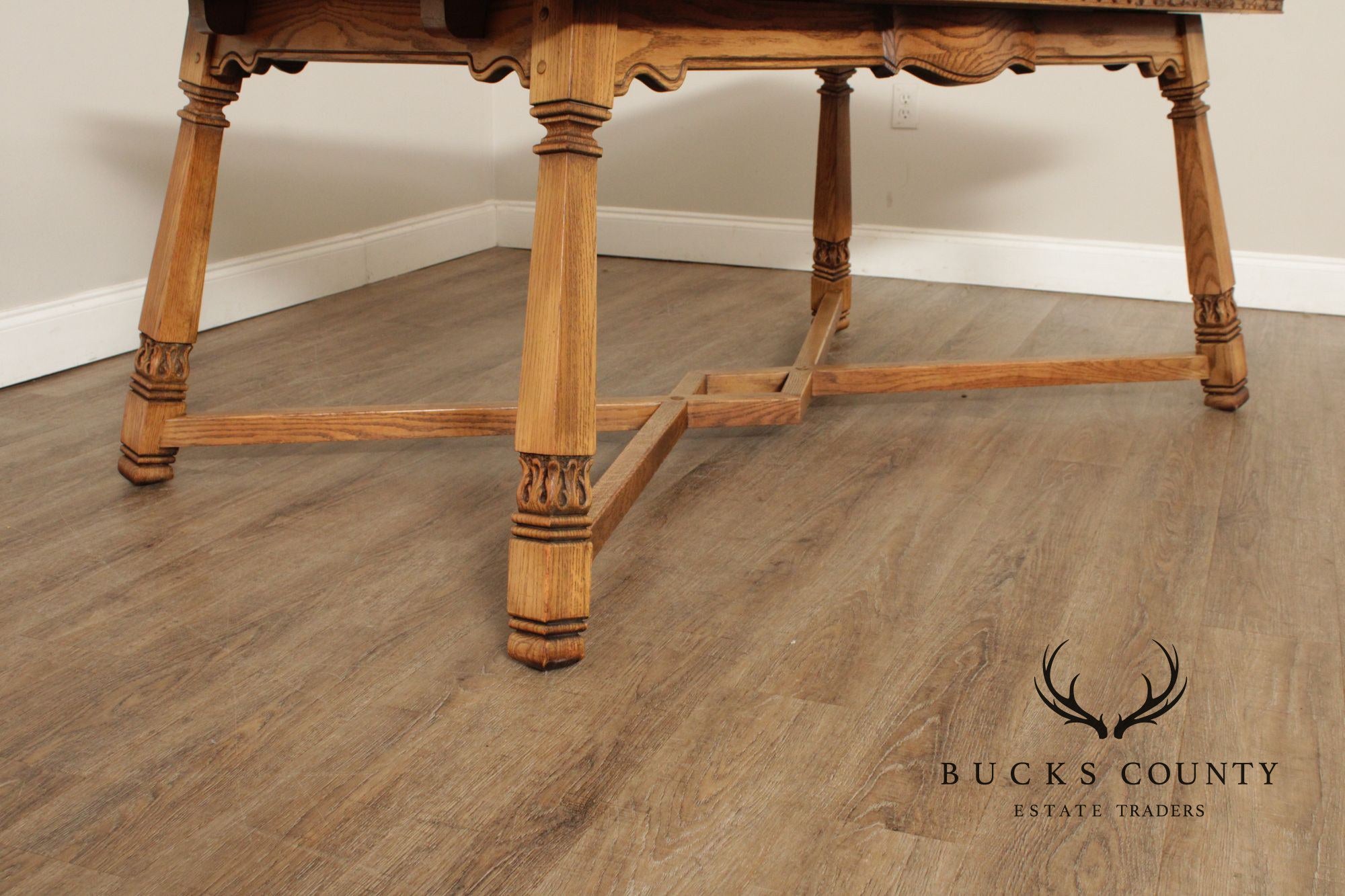 Romweber Viking Oak Draw-Leaf Dining Table