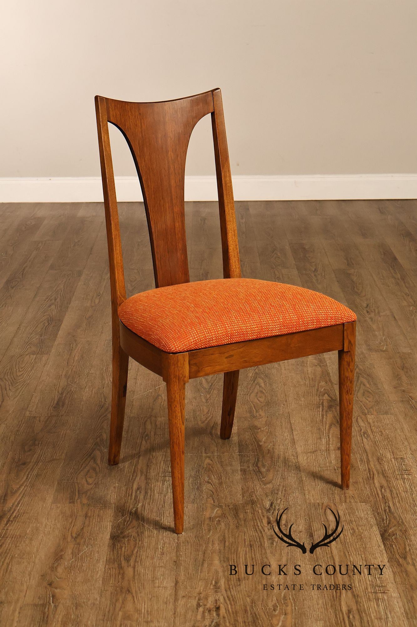 Broyhill 'Brasilia' Mid Century Modern Set of Four Walnut Dining Chairs