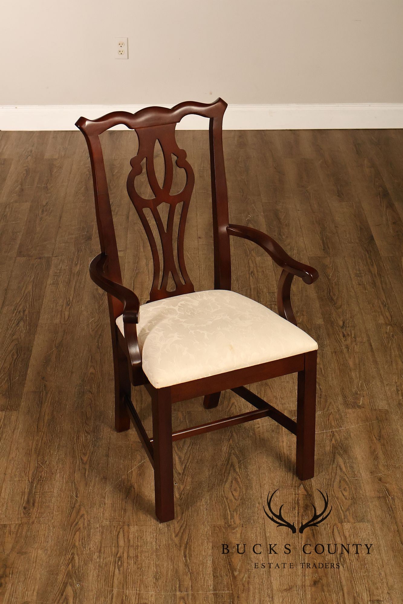 Thomasville Chippendale Style Mahogany Set Of Six Dining Chairs