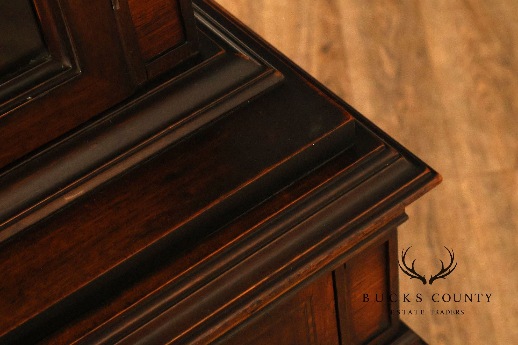 Rockford Republic Furniture Company 1920's Walnut China Display Cabinet