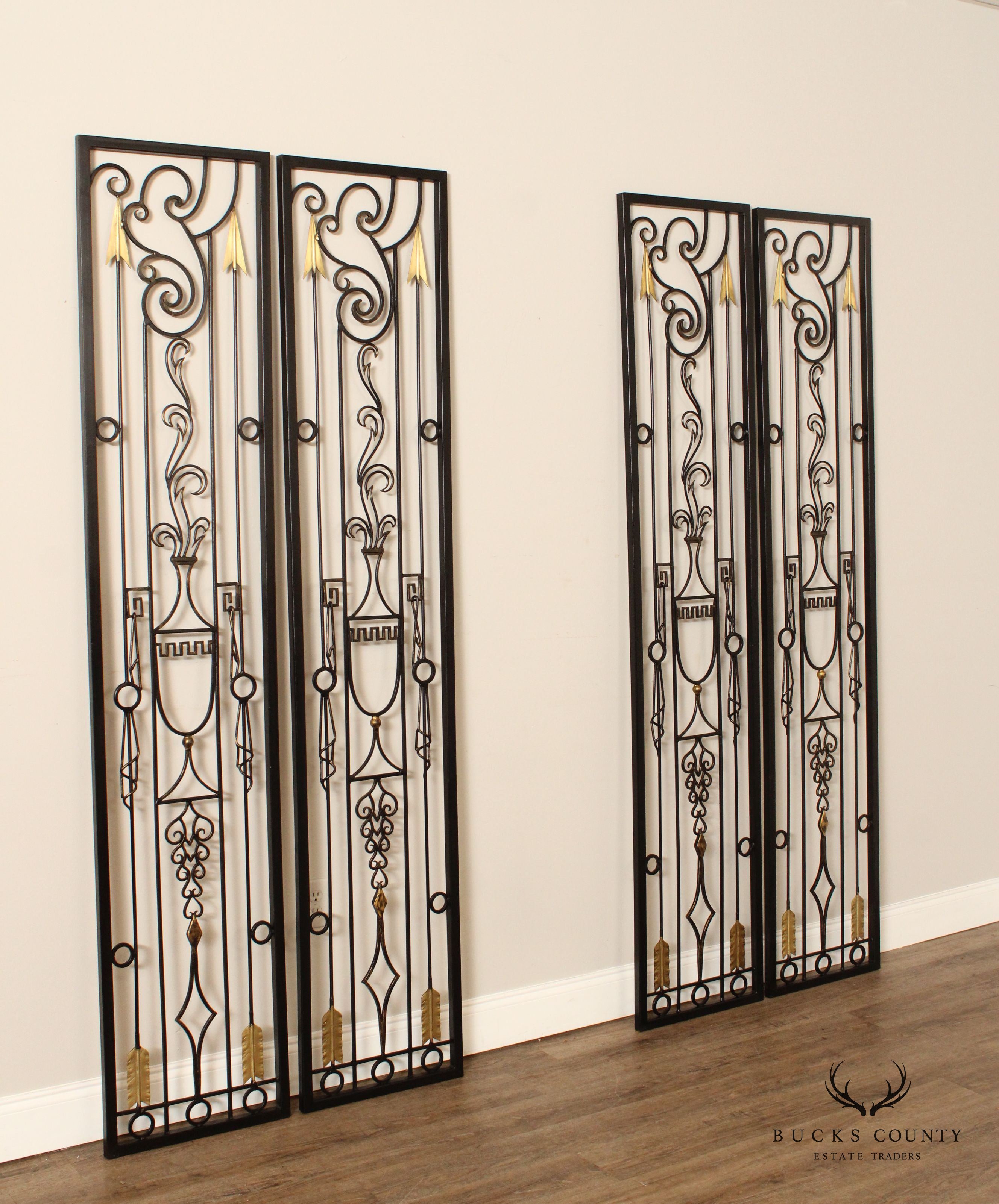 Greek Revival Style Set of Four Wall Panels