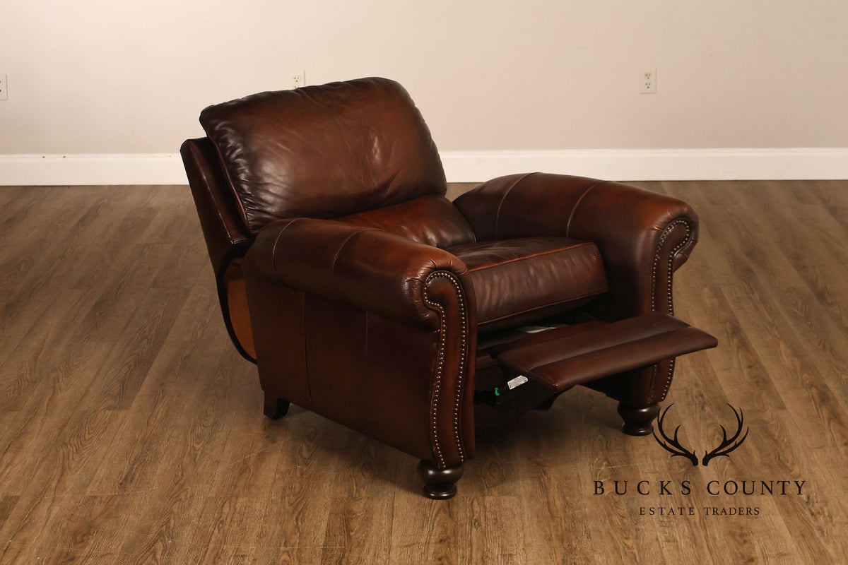 Traditional Brown Reclining Club Chair