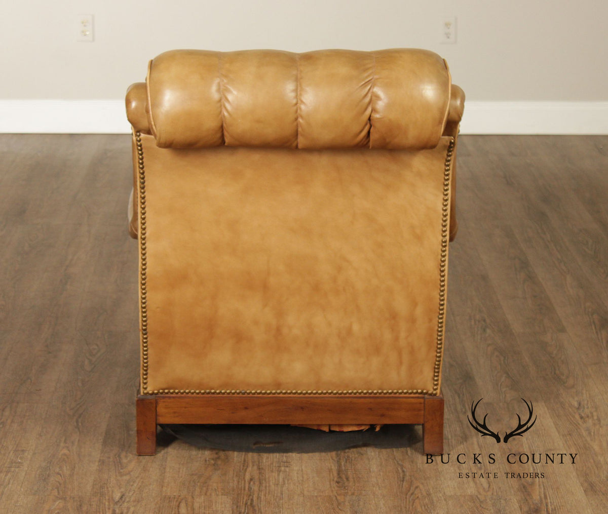 Thomasville Vintage Tufted Leather Armchair