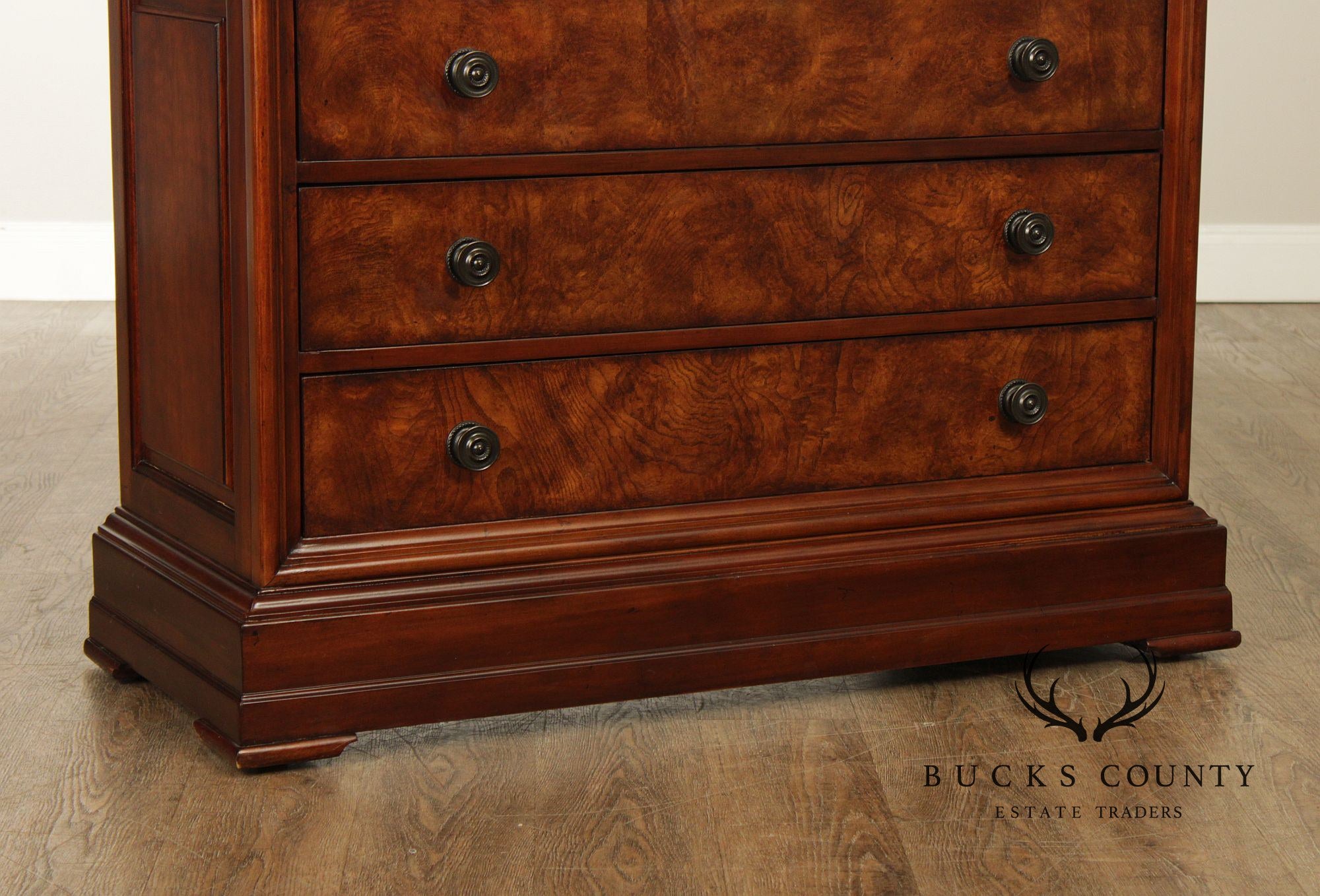 Ethan Allen Louis Philippe Style 'Fisher' Marble Top Chest