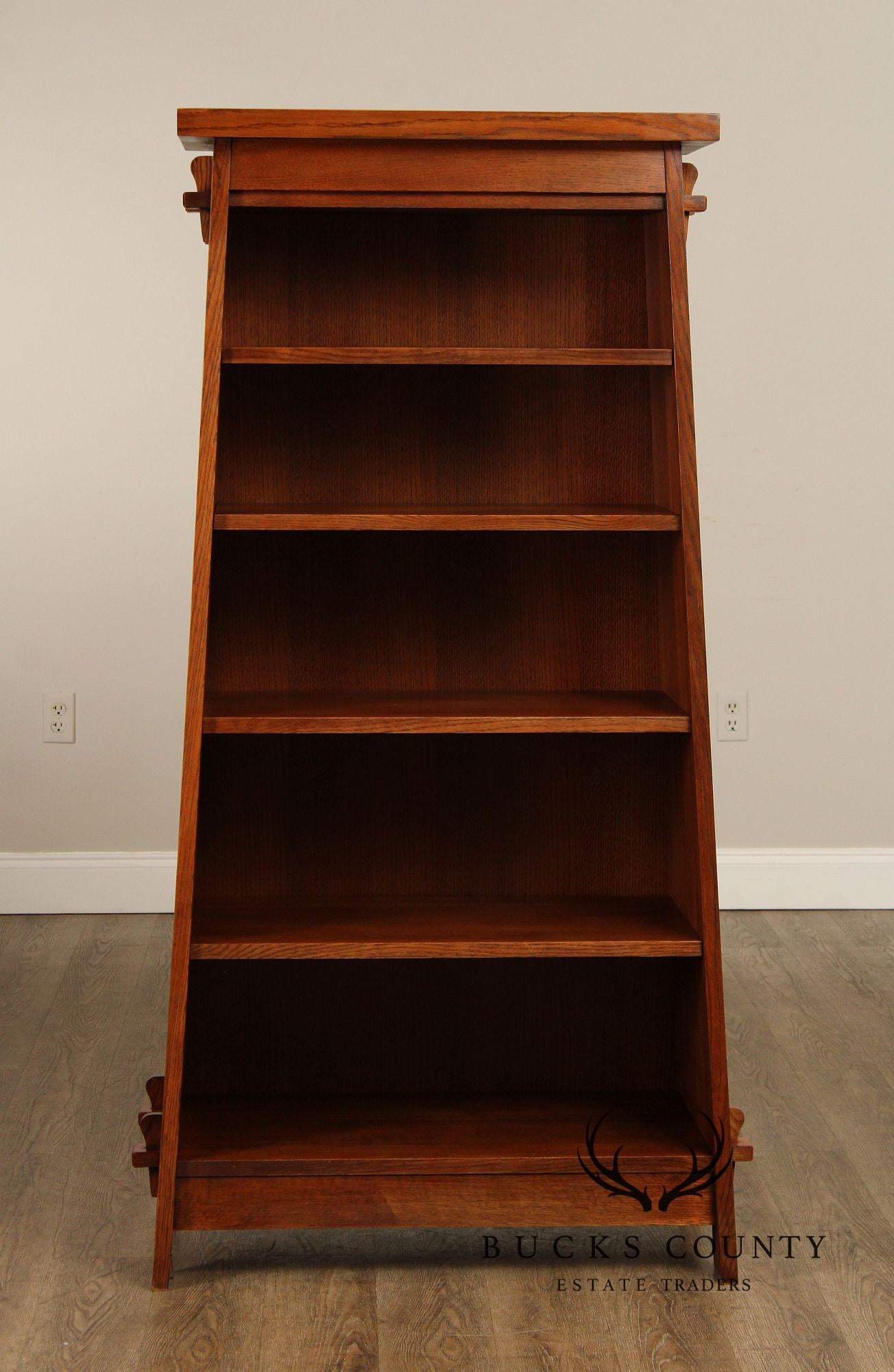 Stickley Mission Collection Oak Bookshelf Tower