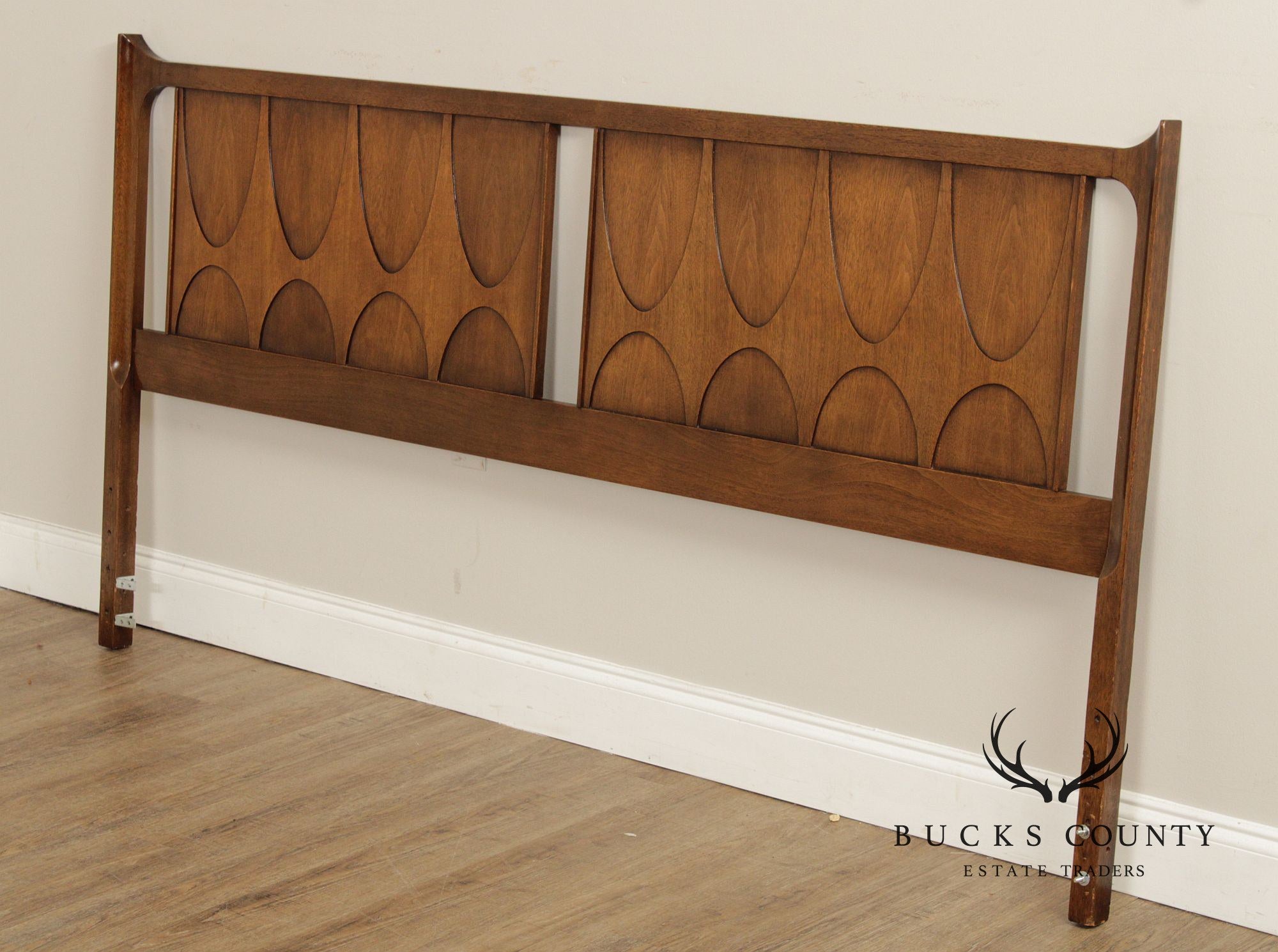 Broyhill Brasilia Mid Century Modern Walnut King Headboard