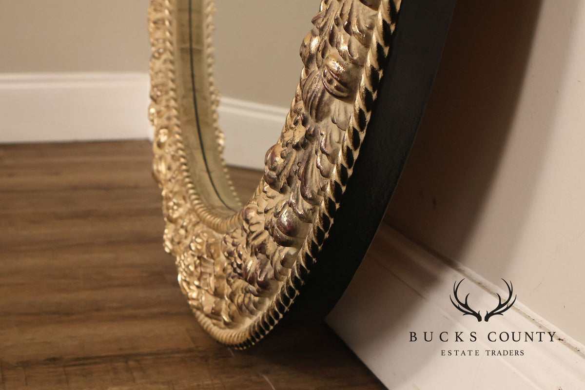 The Bombay Company 'Chardonnay' Round Carved Wall Mirror