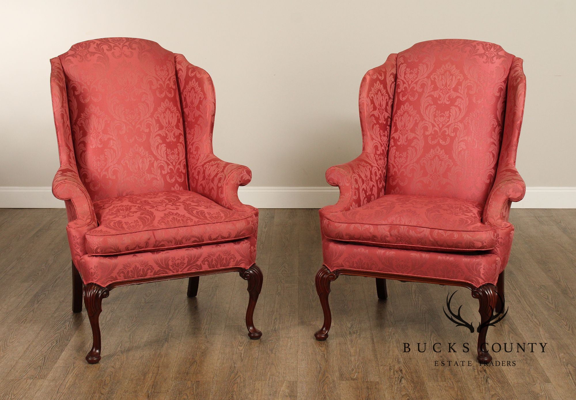 Hickory Chair Historical James River Plantations Pair of Wing Chairs