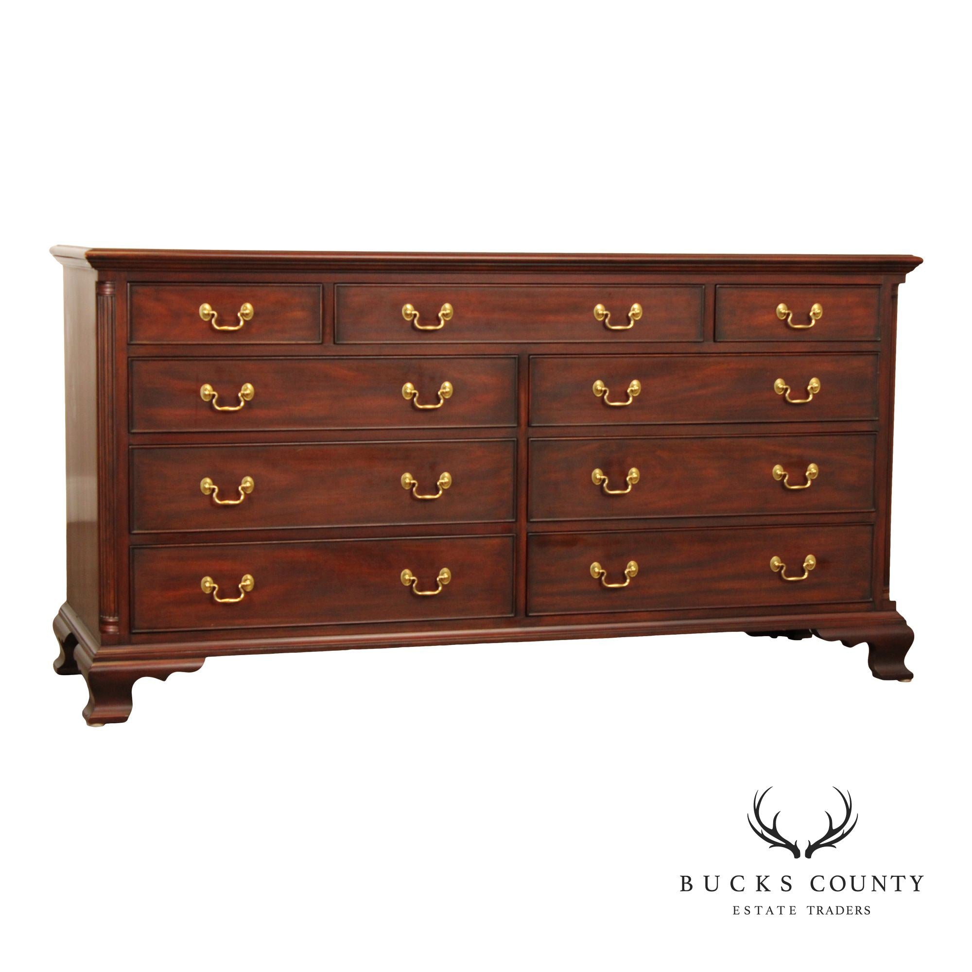 Henkel Harris Chippendale Style Mahogany Dresser