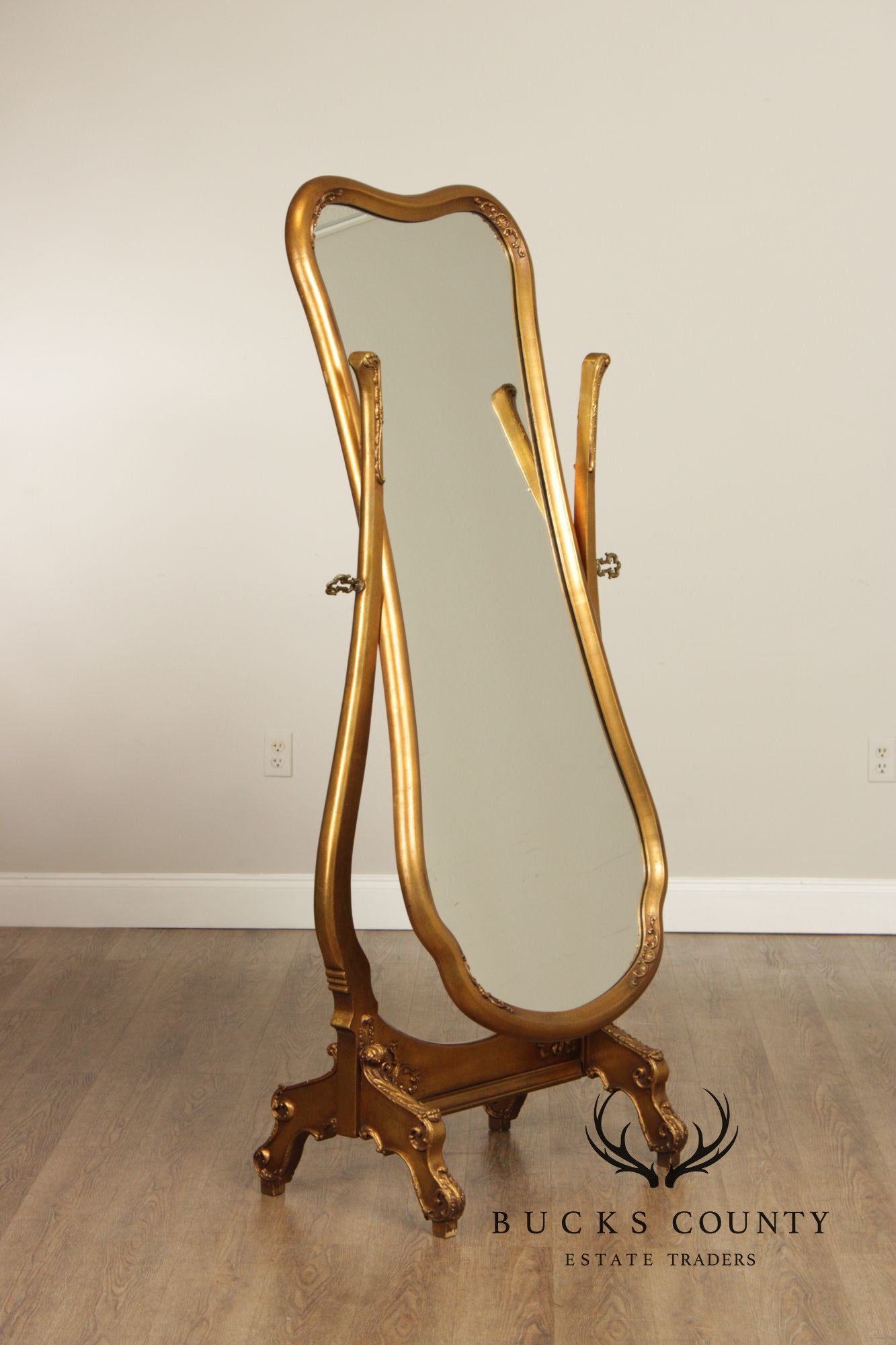 Vintage Giltwood Cheval Mirror