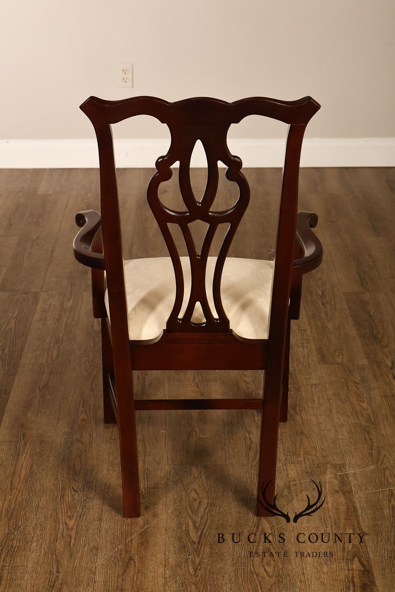 Thomasville Chippendale Style Mahogany Set Of Six Dining Chairs