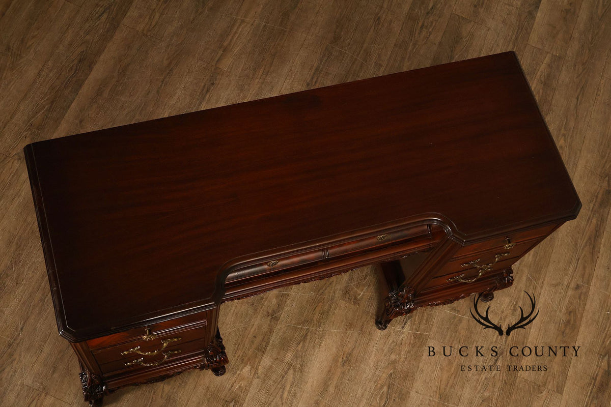 1940’s Flame Mahogany Writing Desk