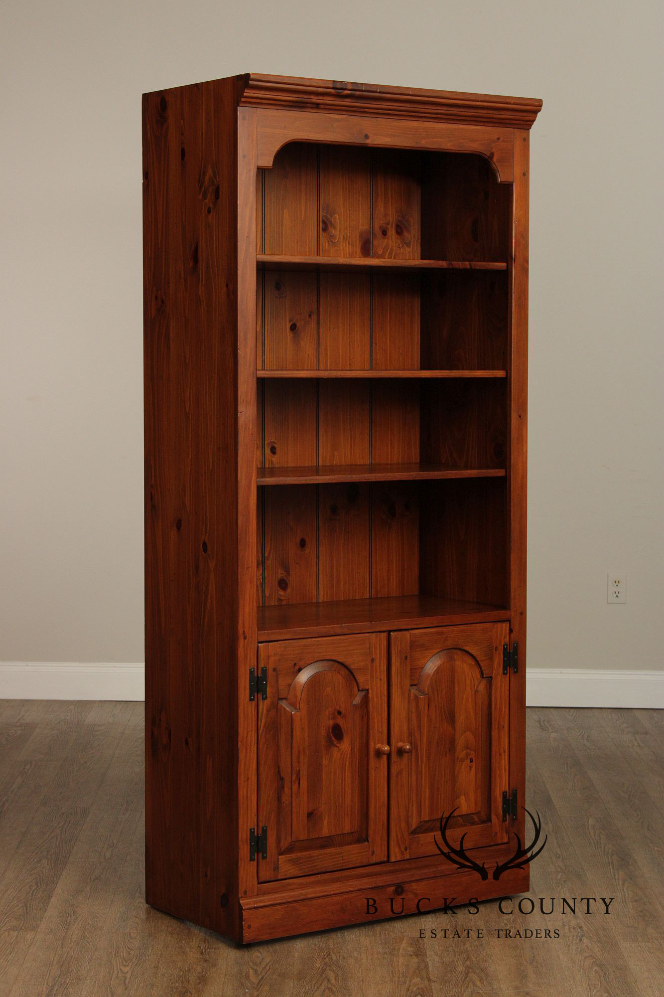 Ethan Allen 'Country Craftsman' Pair of Pine Bookcases