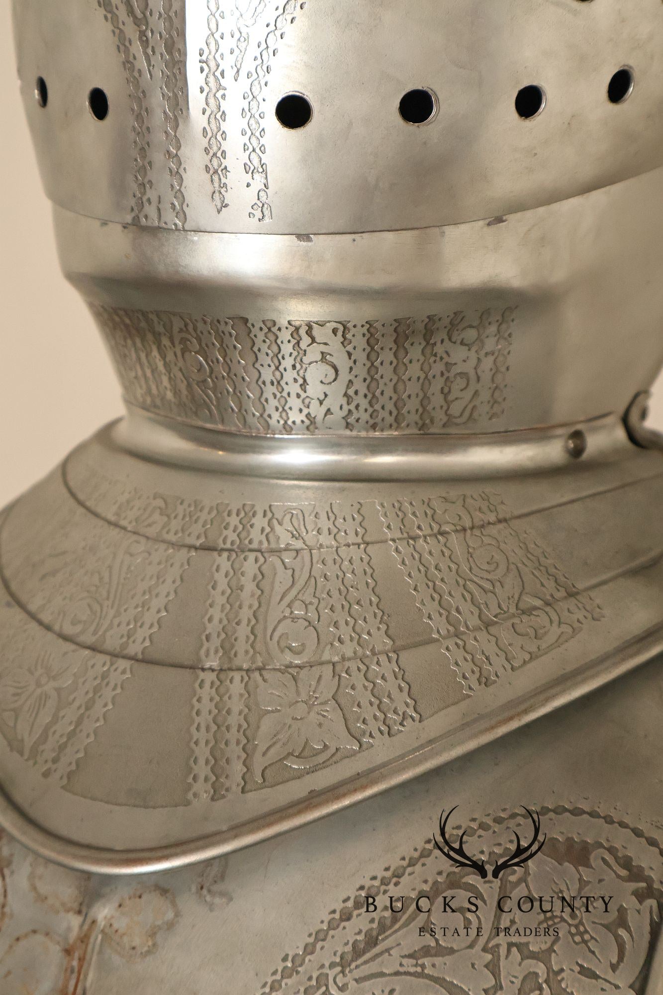 Marto Toledo Spanish Engraved Full Suit of Armor with Sword